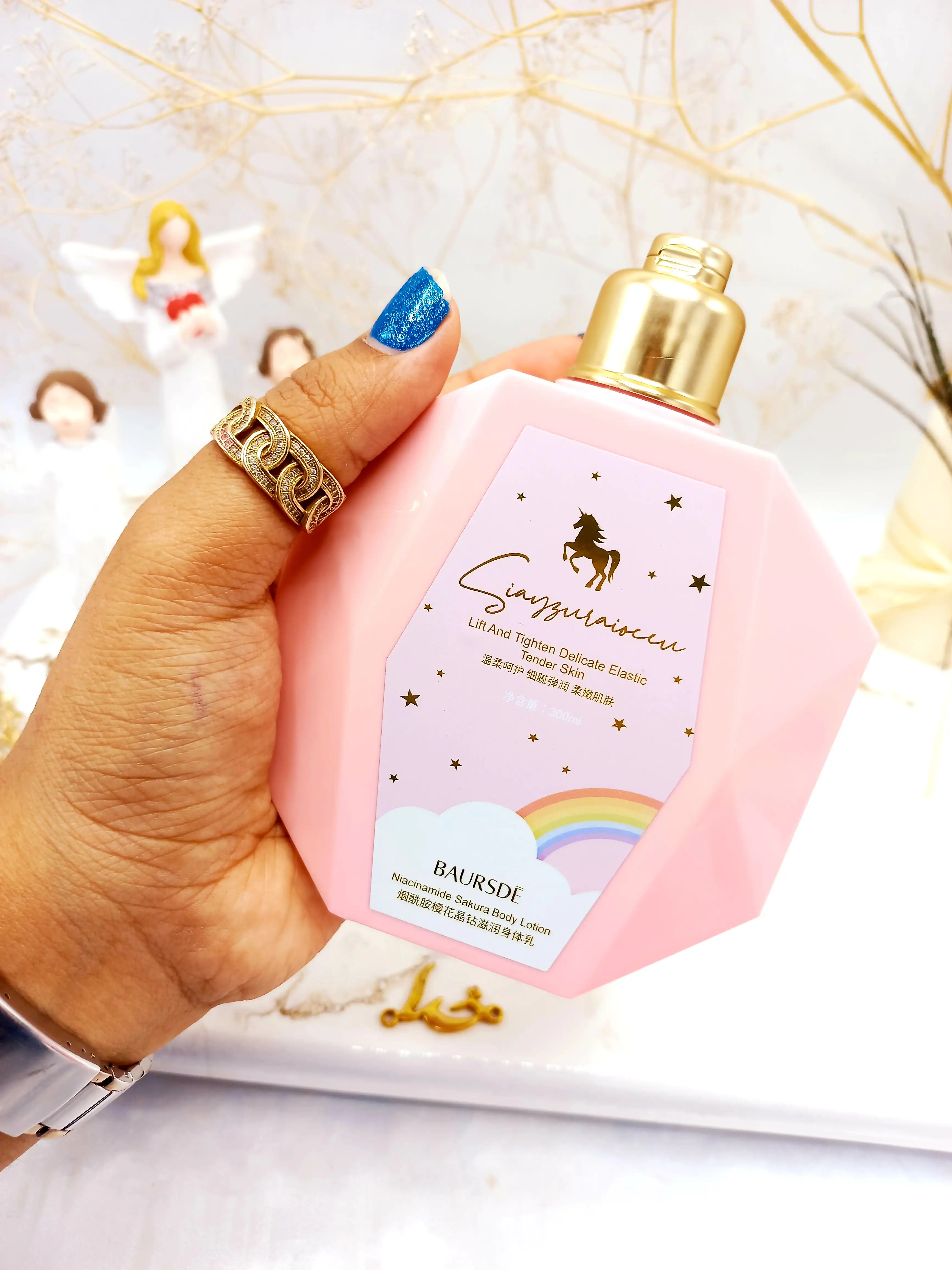 لوسیون بدن الماسی طرح یونیکورن بااورسدی کد BS65433