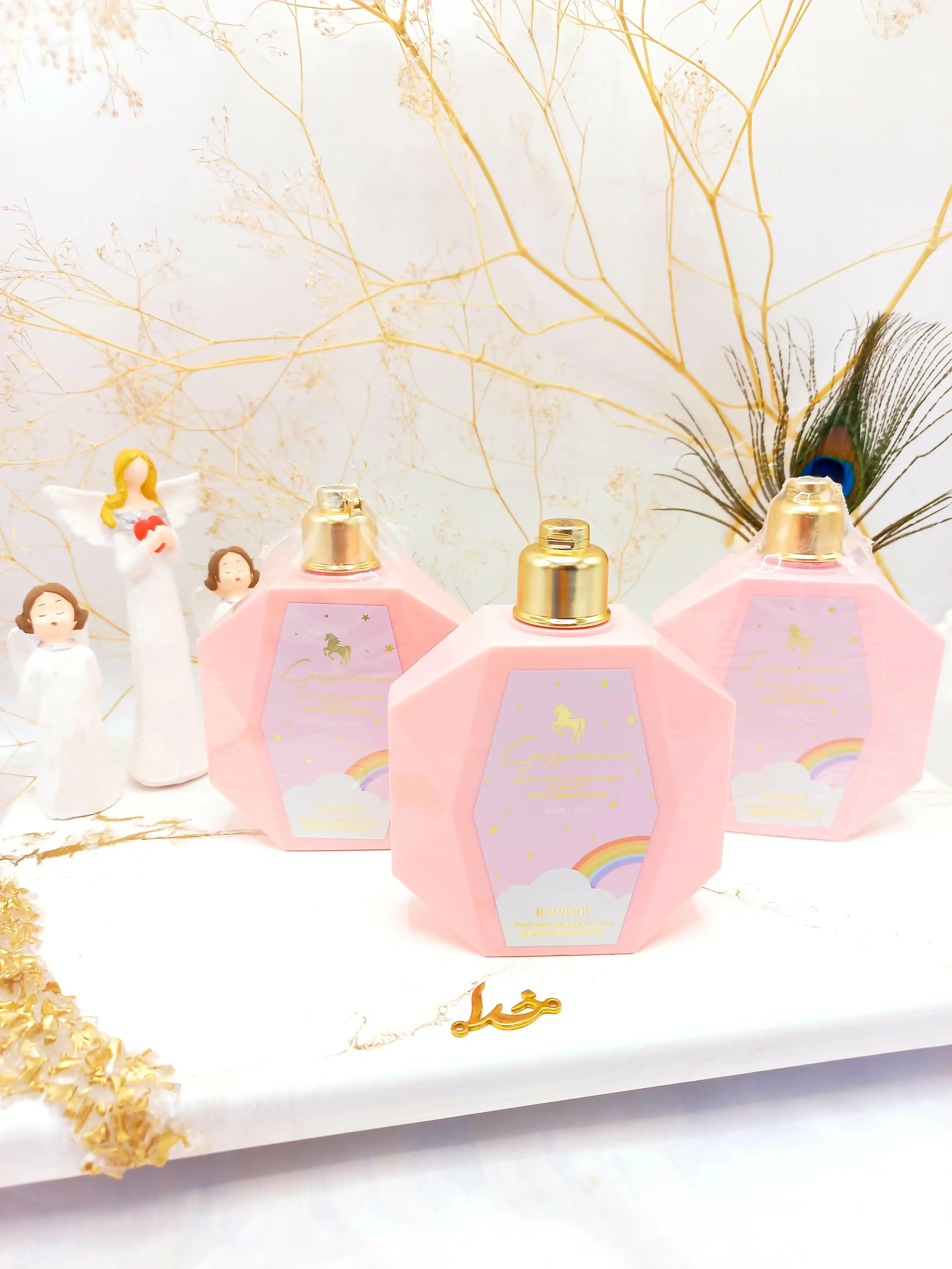 لوسیون بدن الماسی طرح یونیکورن بااورسدی کد BS65433