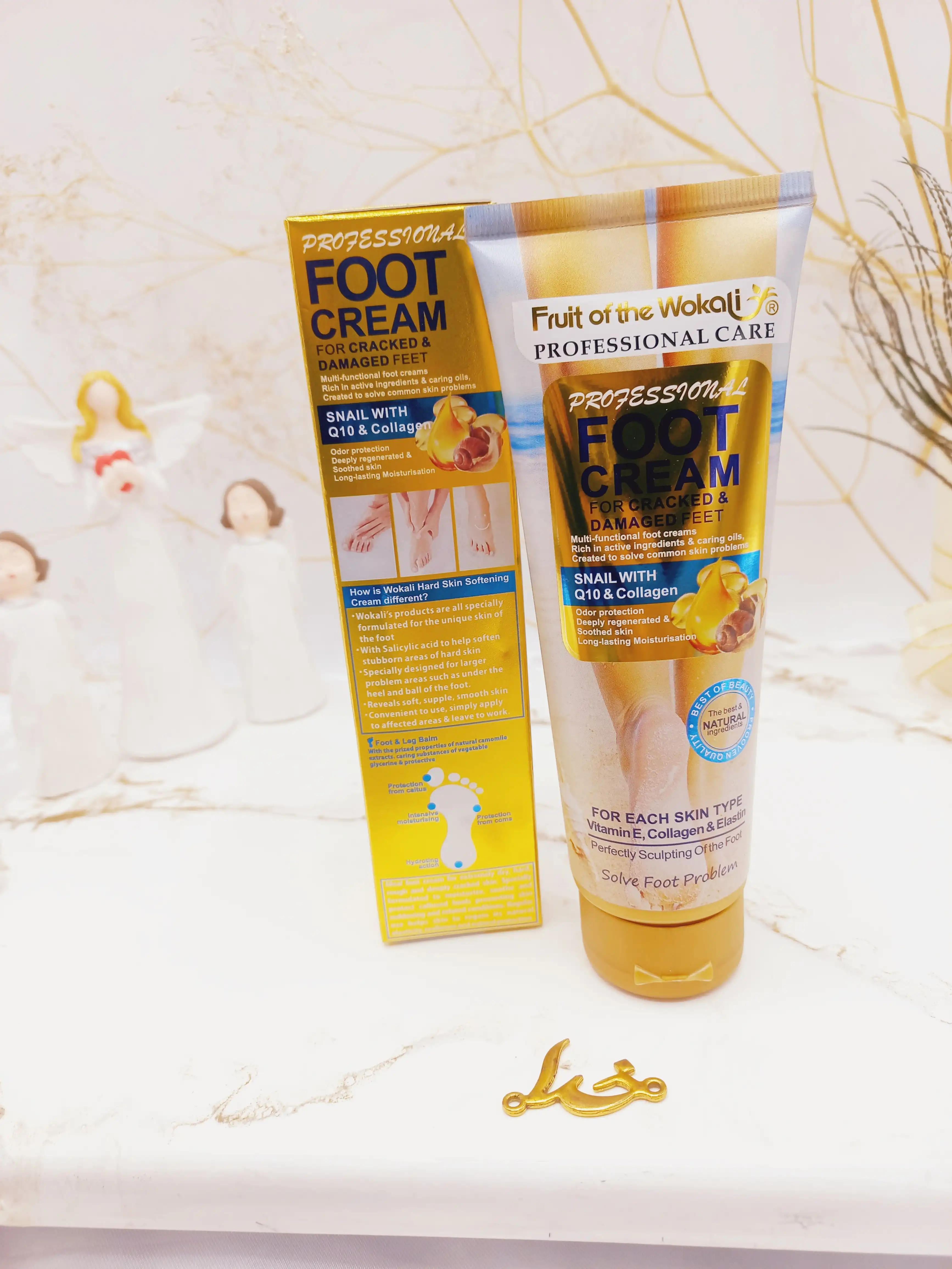 کرم رفع خشکی و ترک پا حلزون وکالی 130 میل Wokali کد Wkl489