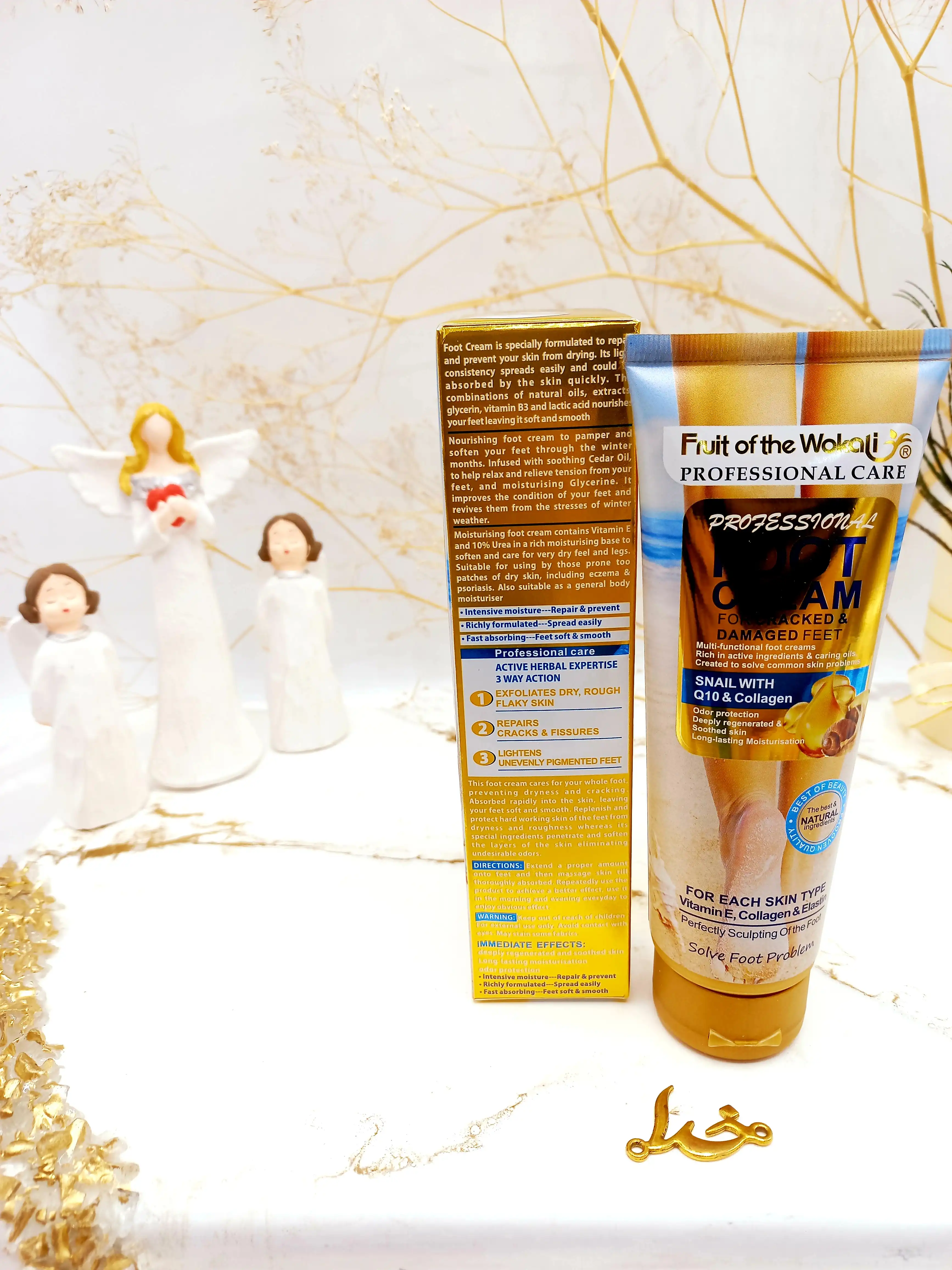 کرم رفع خشکی و ترک پا حلزون وکالی 130 میل Wokali کد Wkl489