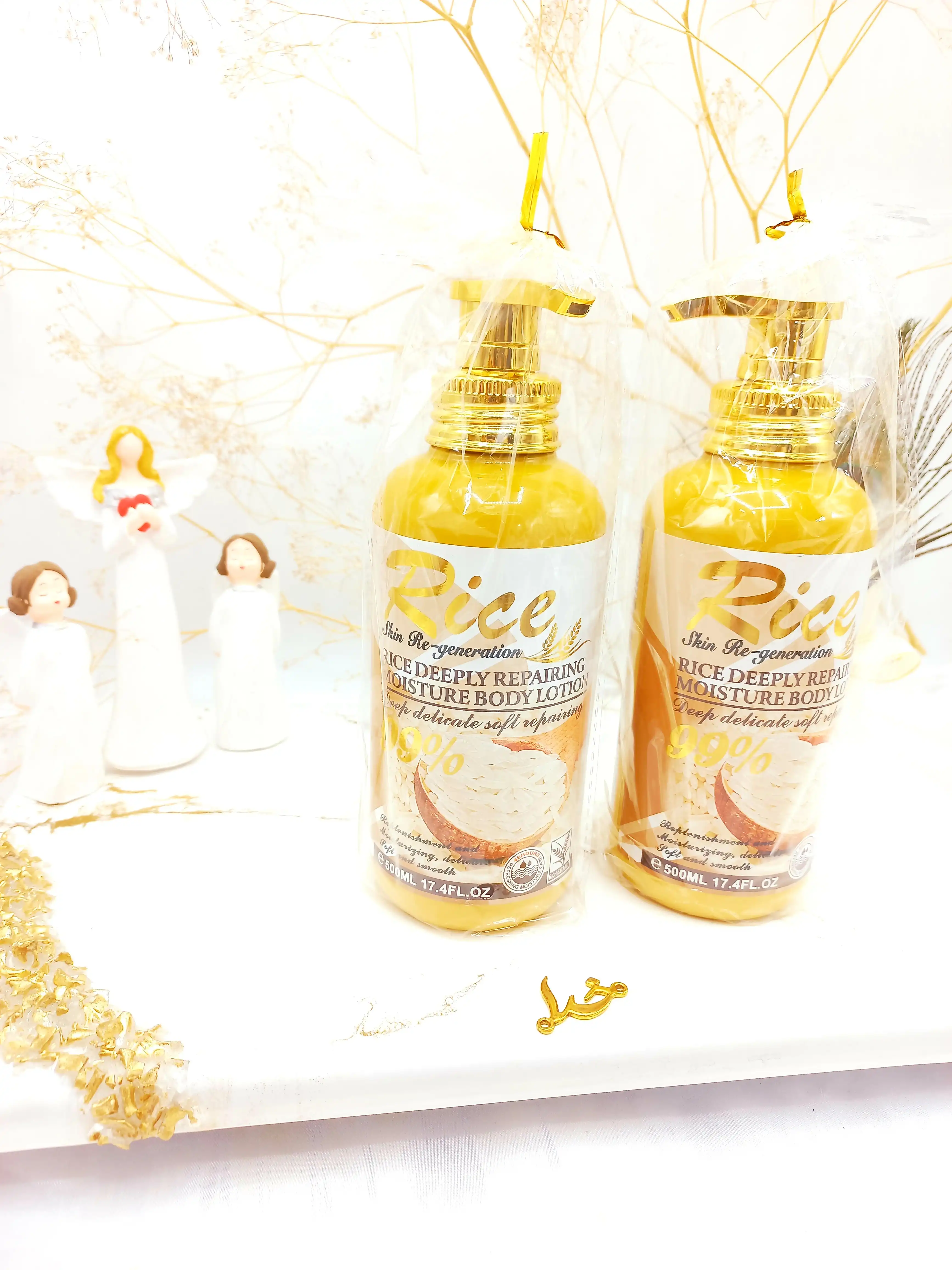 لوسیون بدن عصاره برنج وکالی Wokali 99% 500 میل کد WKL723