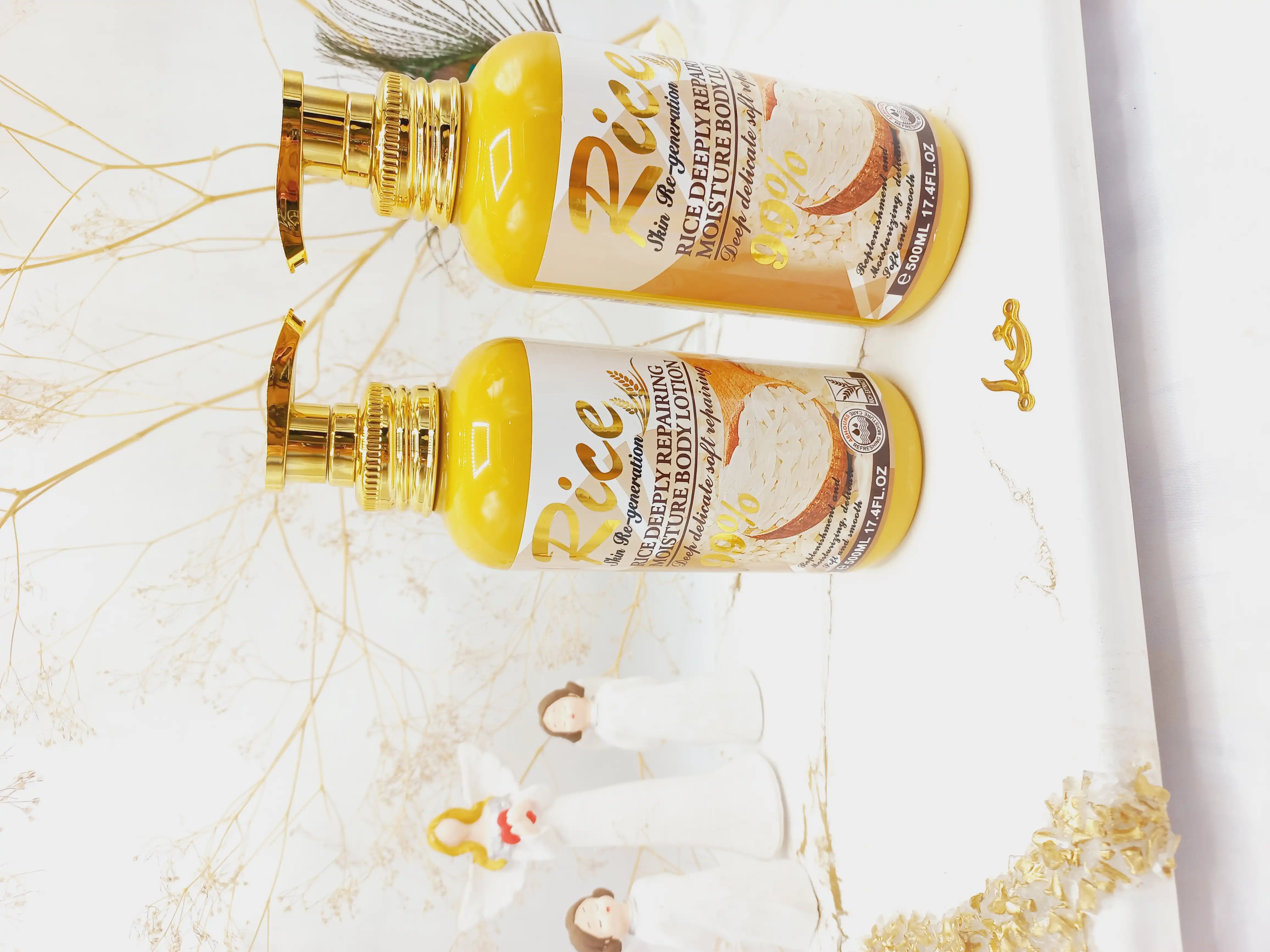 لوسیون بدن عصاره برنج وکالی Wokali 99% 500 میل کد WKL723