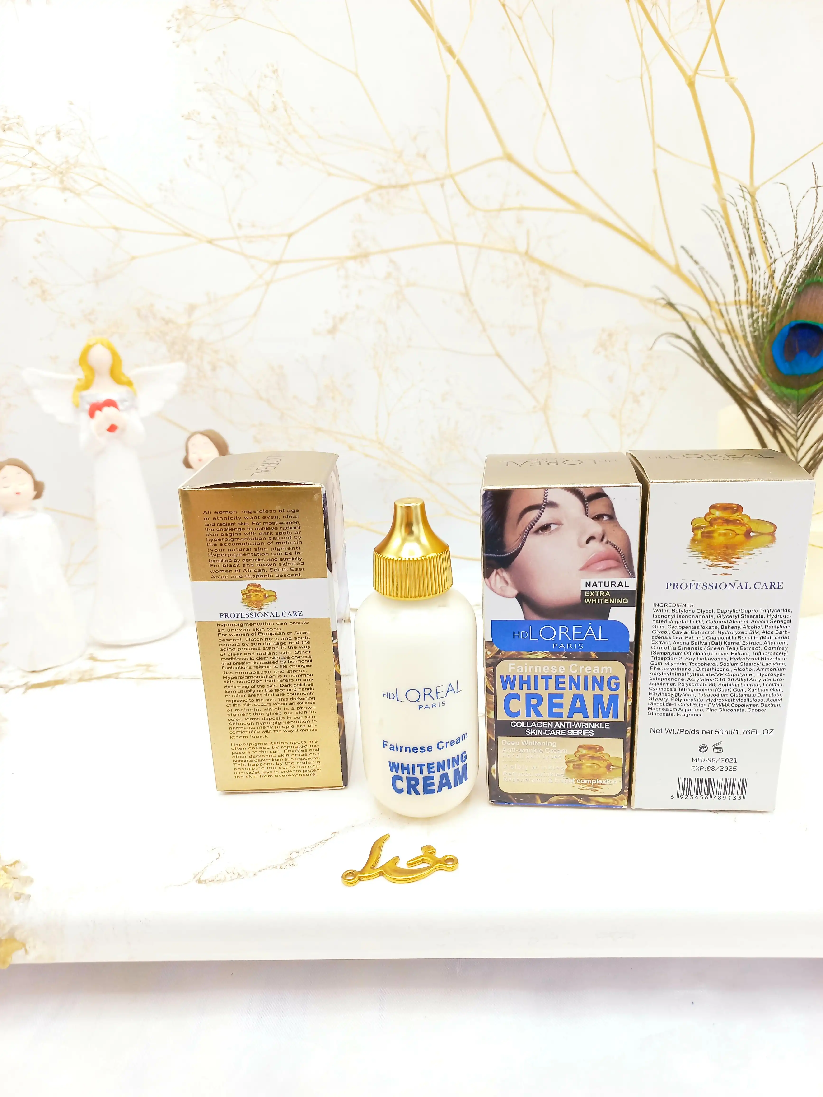 کرم سفید کننده و مراقبت از پوست و ضد چروک کلاژن HD LOREAL