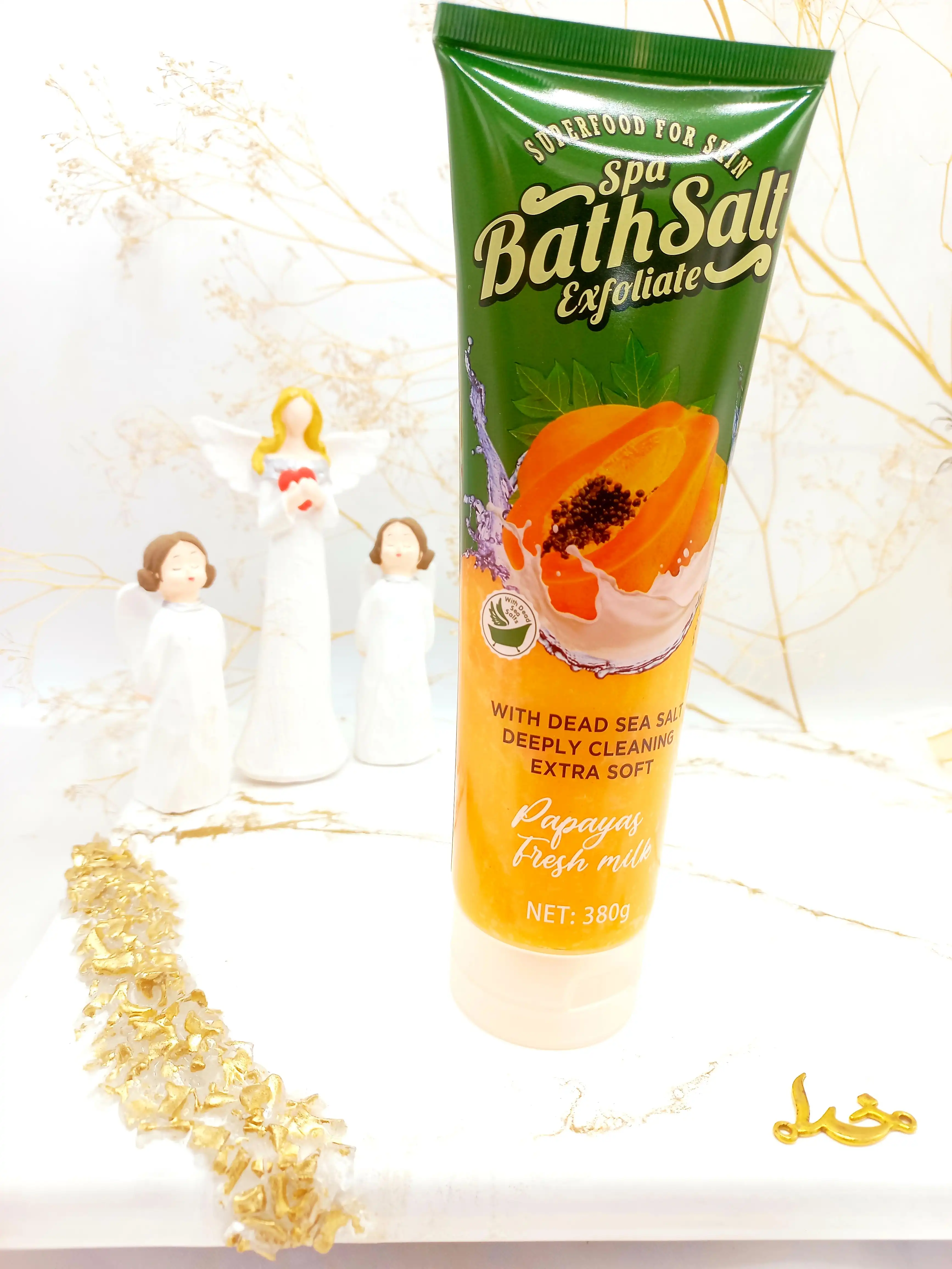 نمک حمام سفید کننده شیر تازه پاپایا وکالی Wokali  کد HA3062