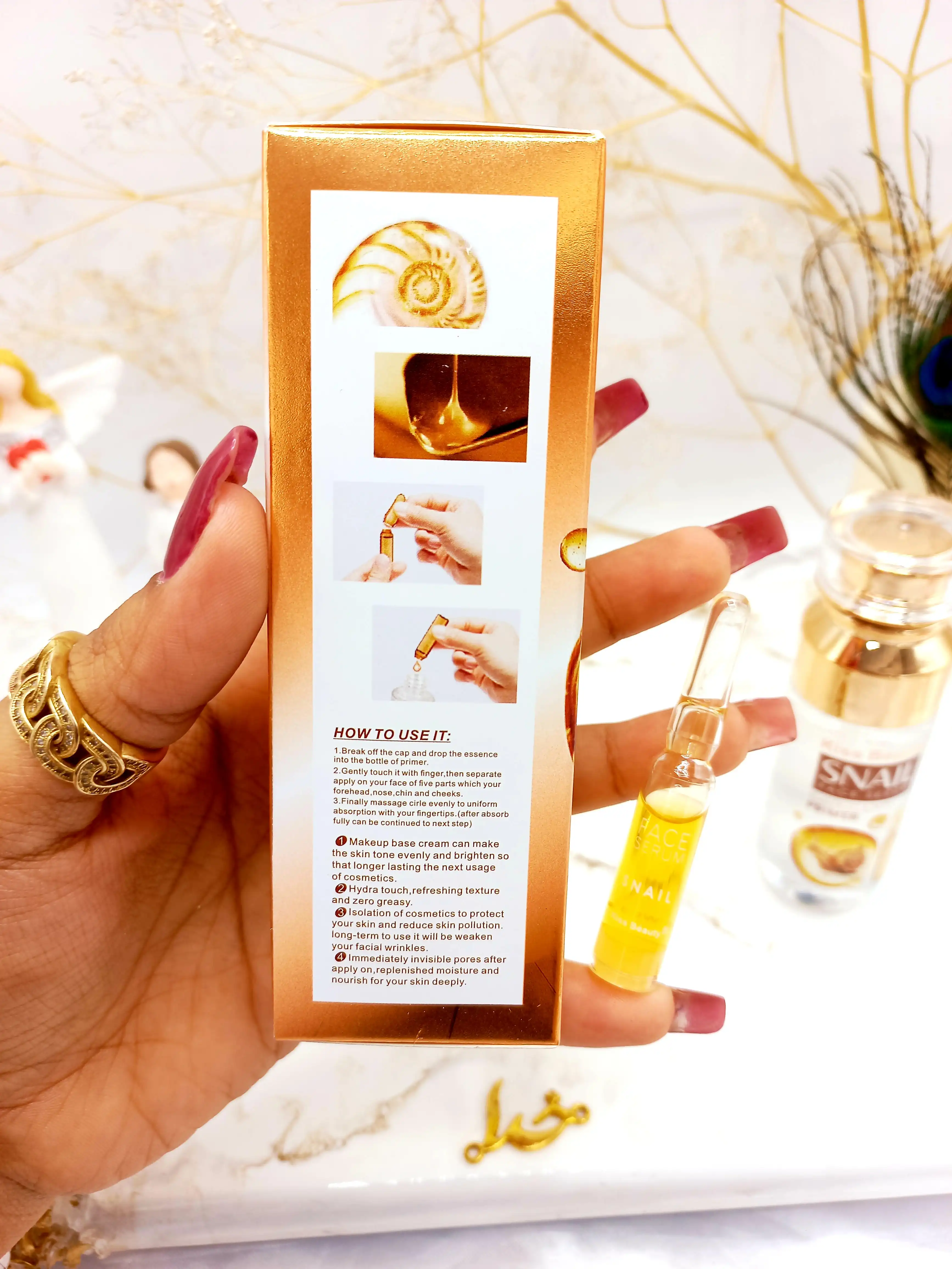 سرم صورت و پرایمر حلزون کیس بیوتی Kiss Beauty کد 68218072021