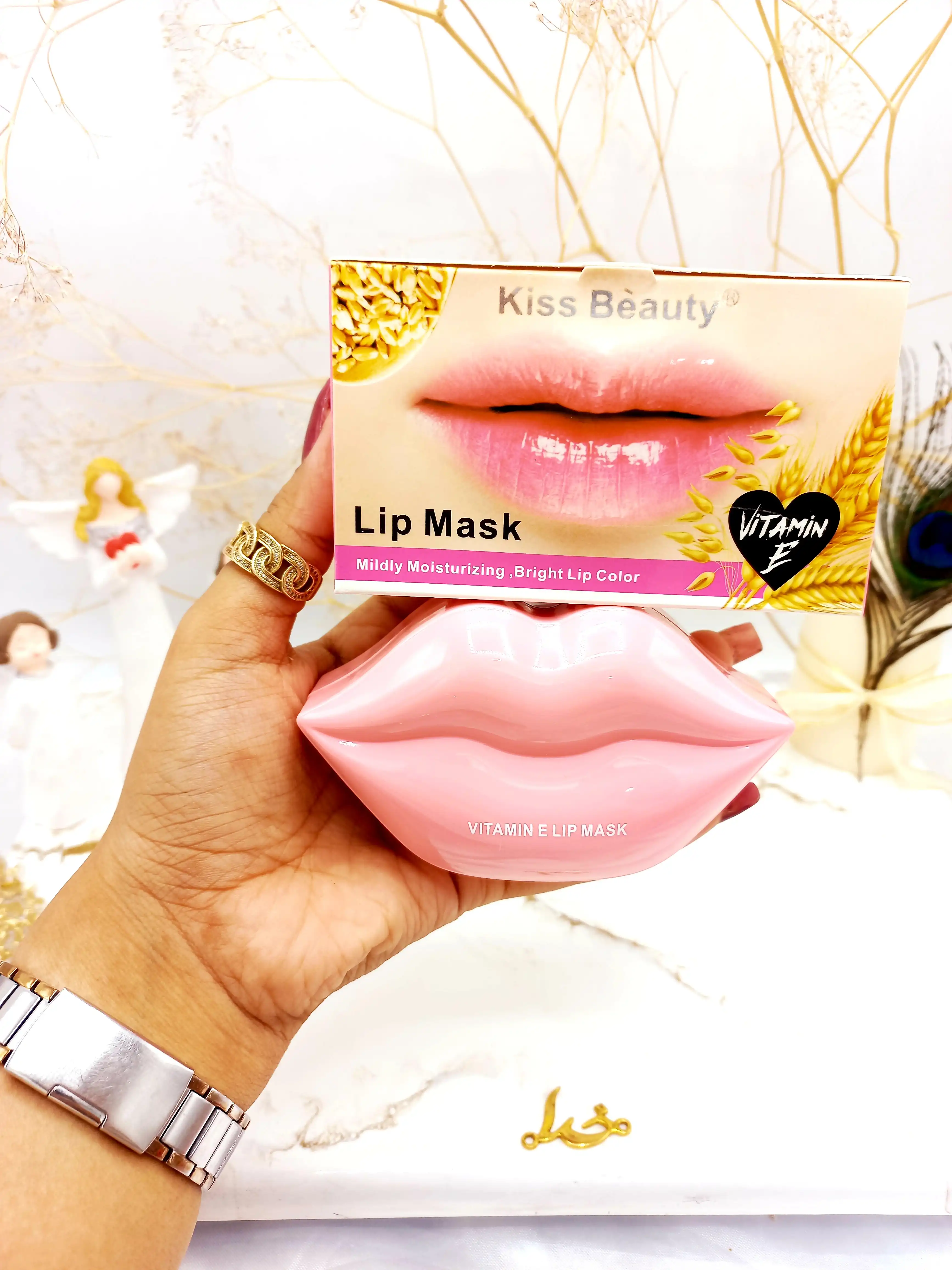 پچ لب کاسه ای 20 عددی گندم کیس بیوتی kiss beauty کد 112303vE