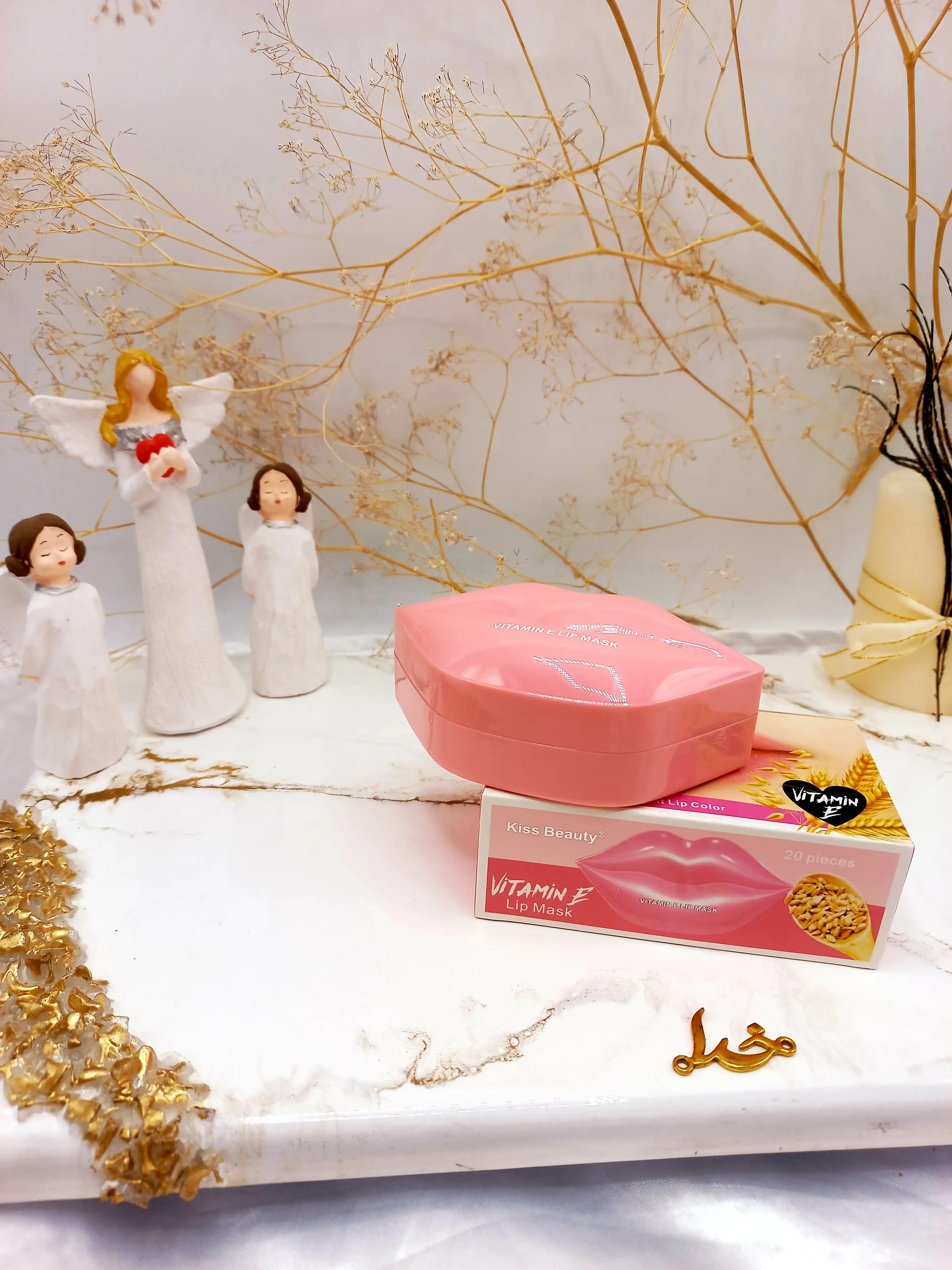 پچ لب کاسه ای 20 عددی گندم کیس بیوتی kiss beauty کد 112303vE