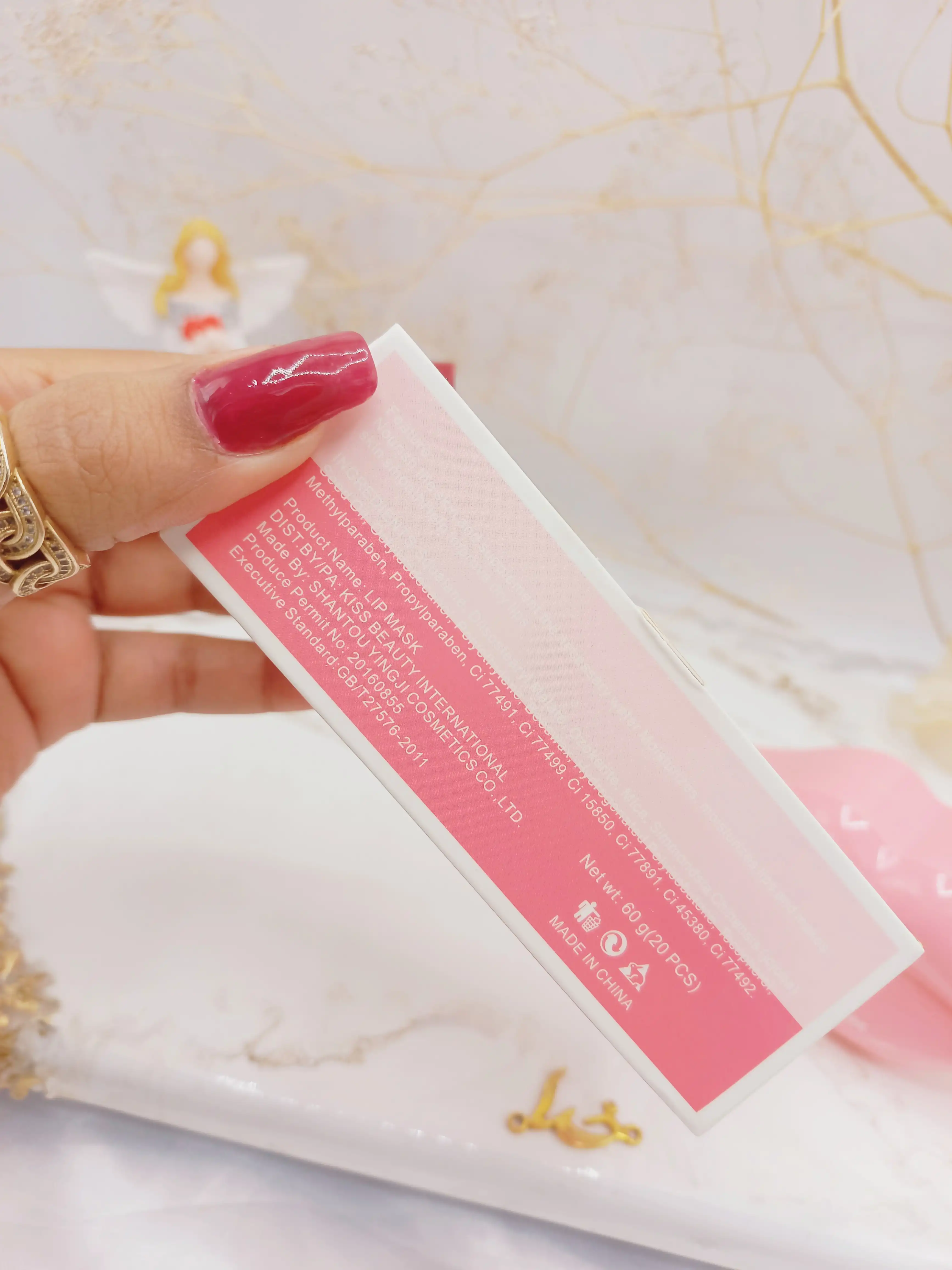 پچ لب کاسه ای 20 عددی گندم کیس بیوتی kiss beauty کد 112303vE