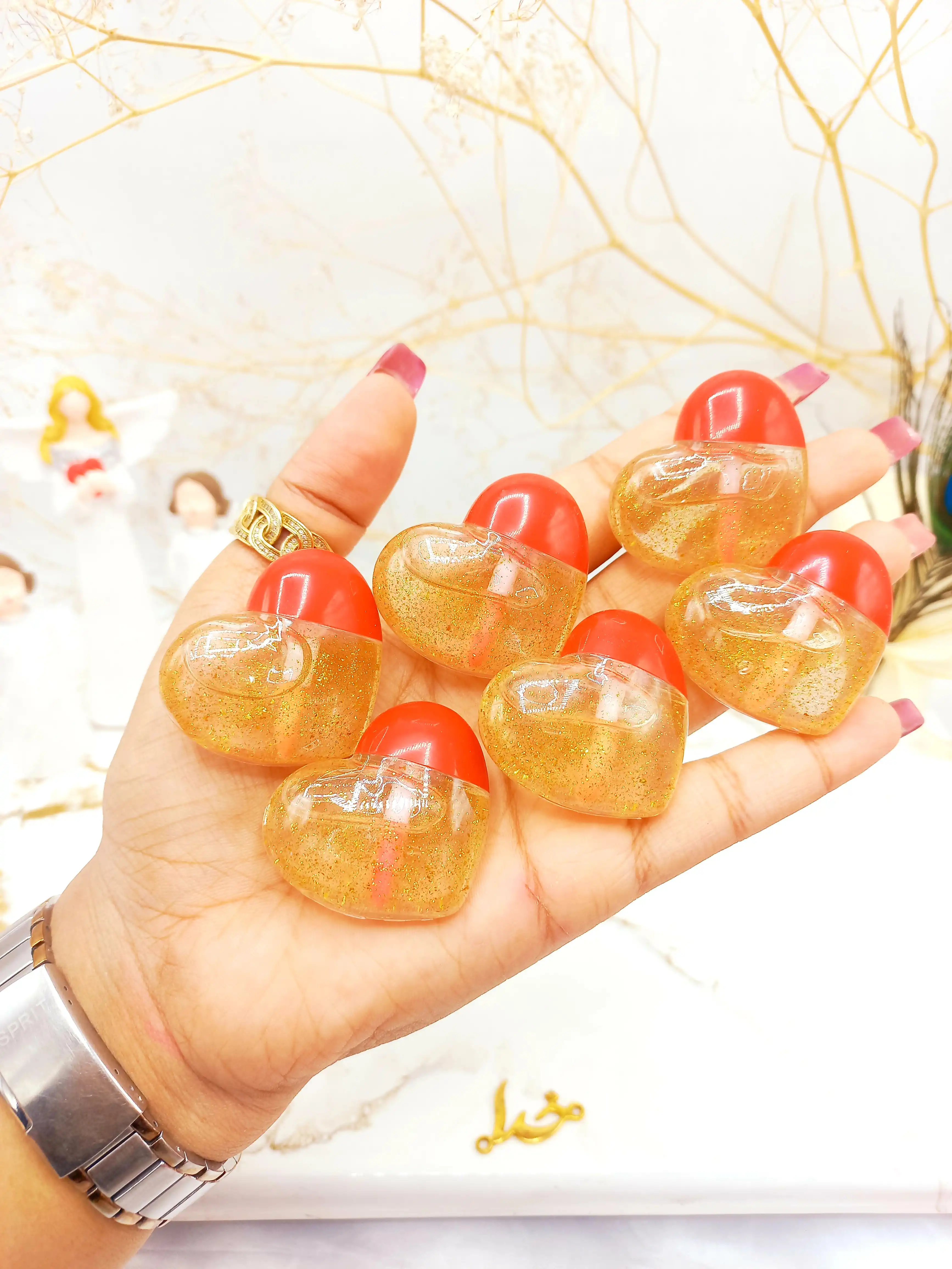 برق لب ویتامینه طرح قلب مجیک MAGIC کد LS832