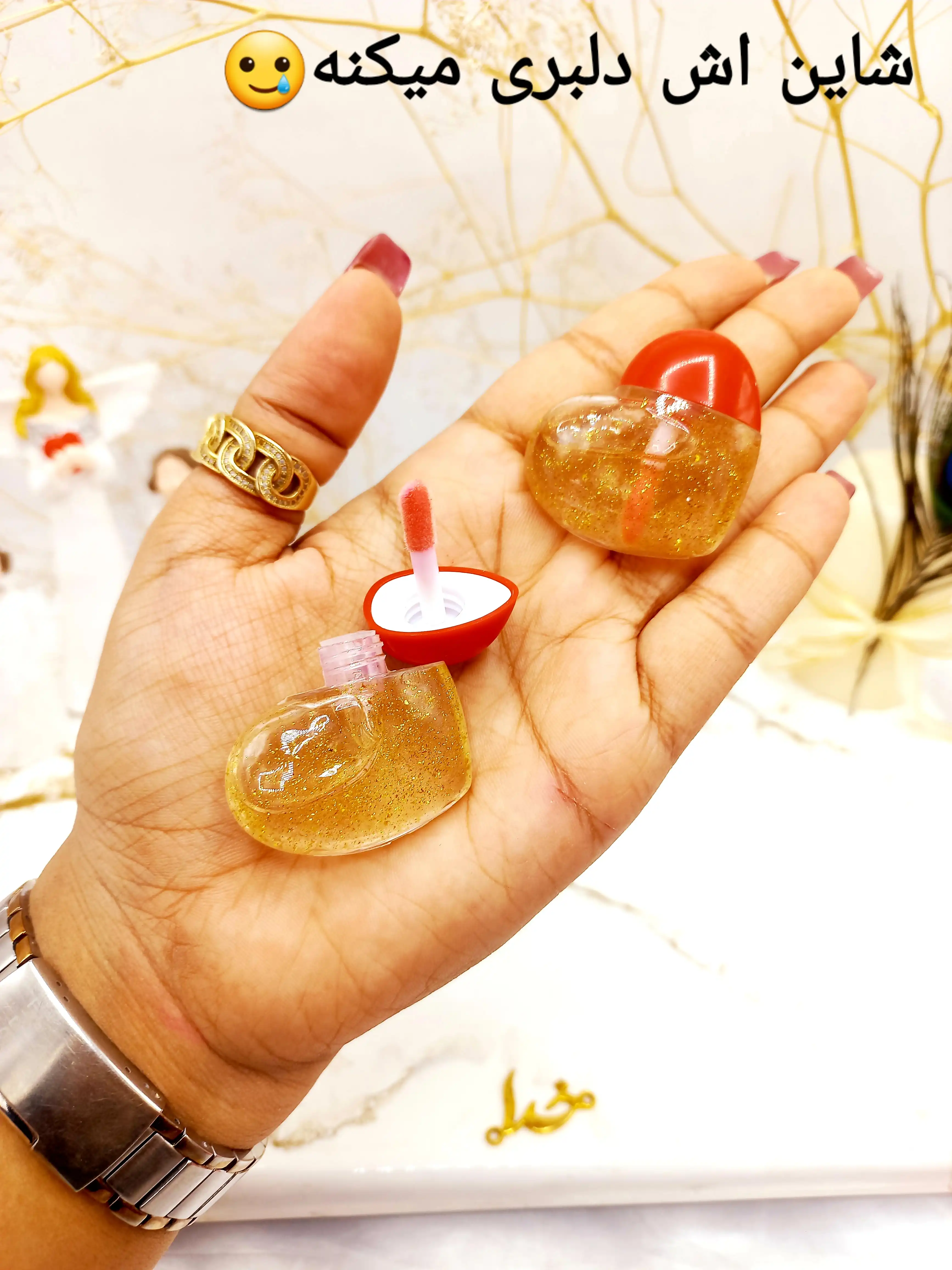 برق لب ویتامینه طرح قلب مجیک MAGIC کد LS832