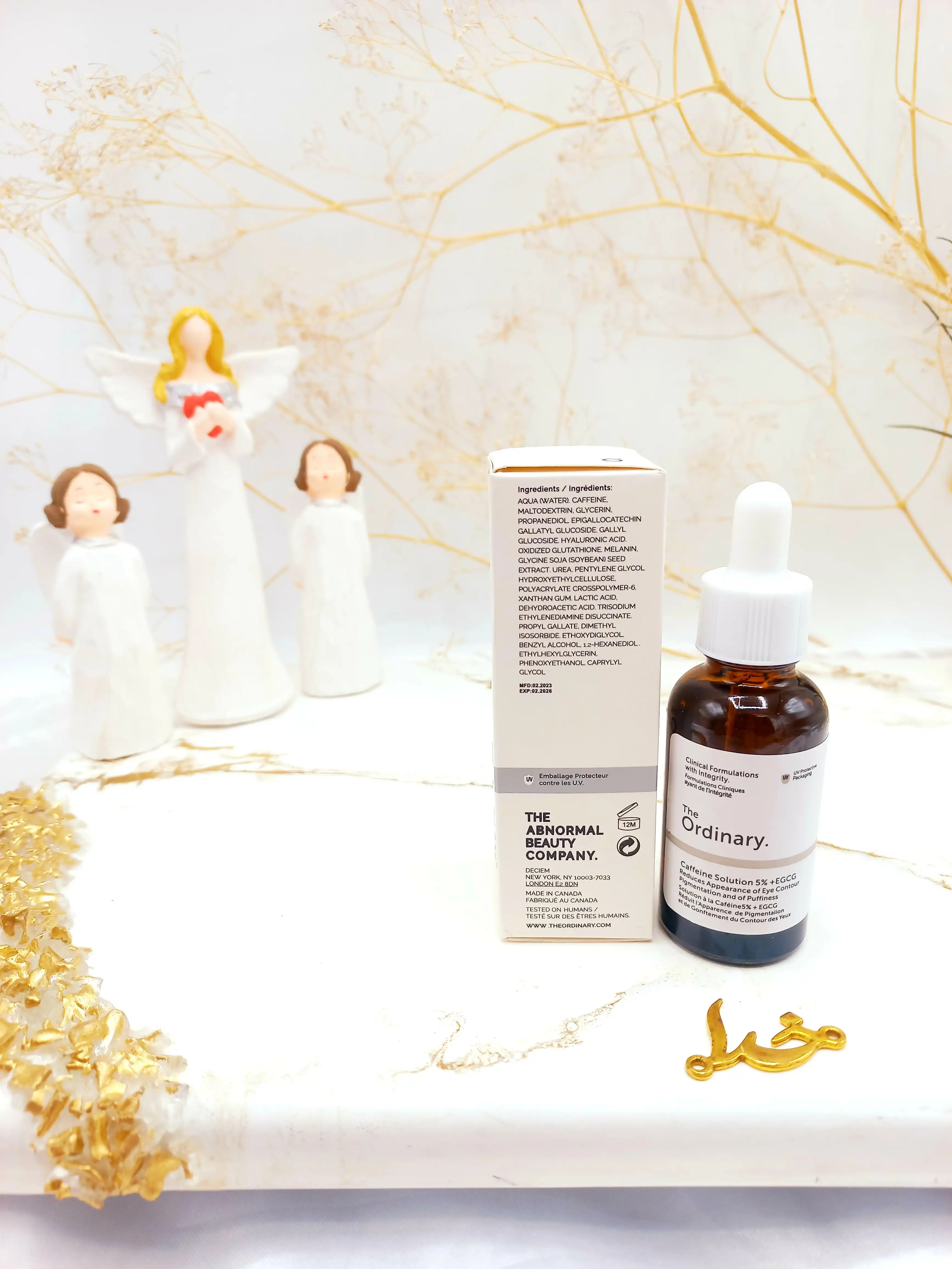 سرم ضد تیرگی و پف دور چشم کافئین حجم 30 میل اوردینری ordinarily