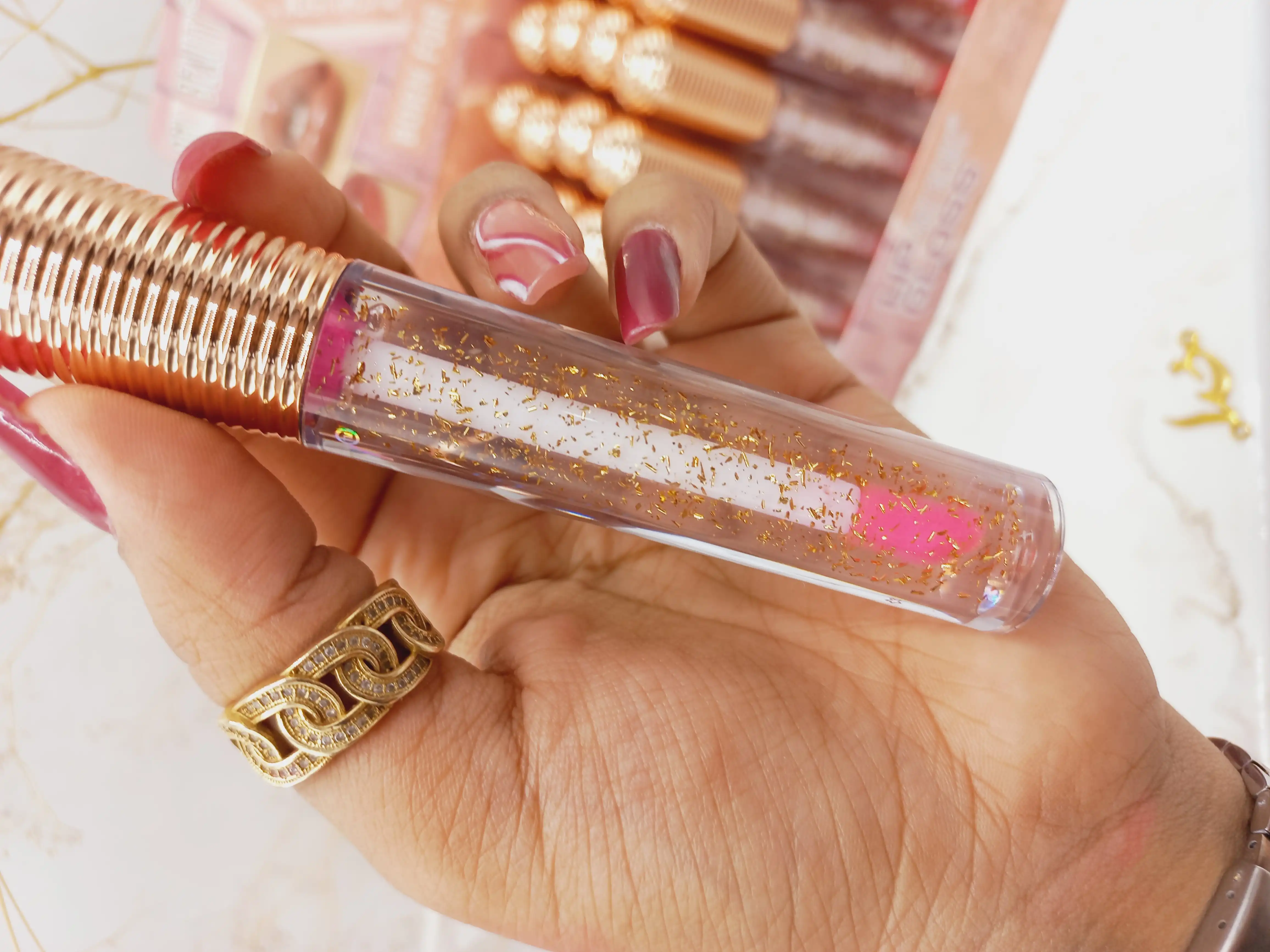 لیپ گلاس و برق لب ONLY BEAUTT کد SL7712