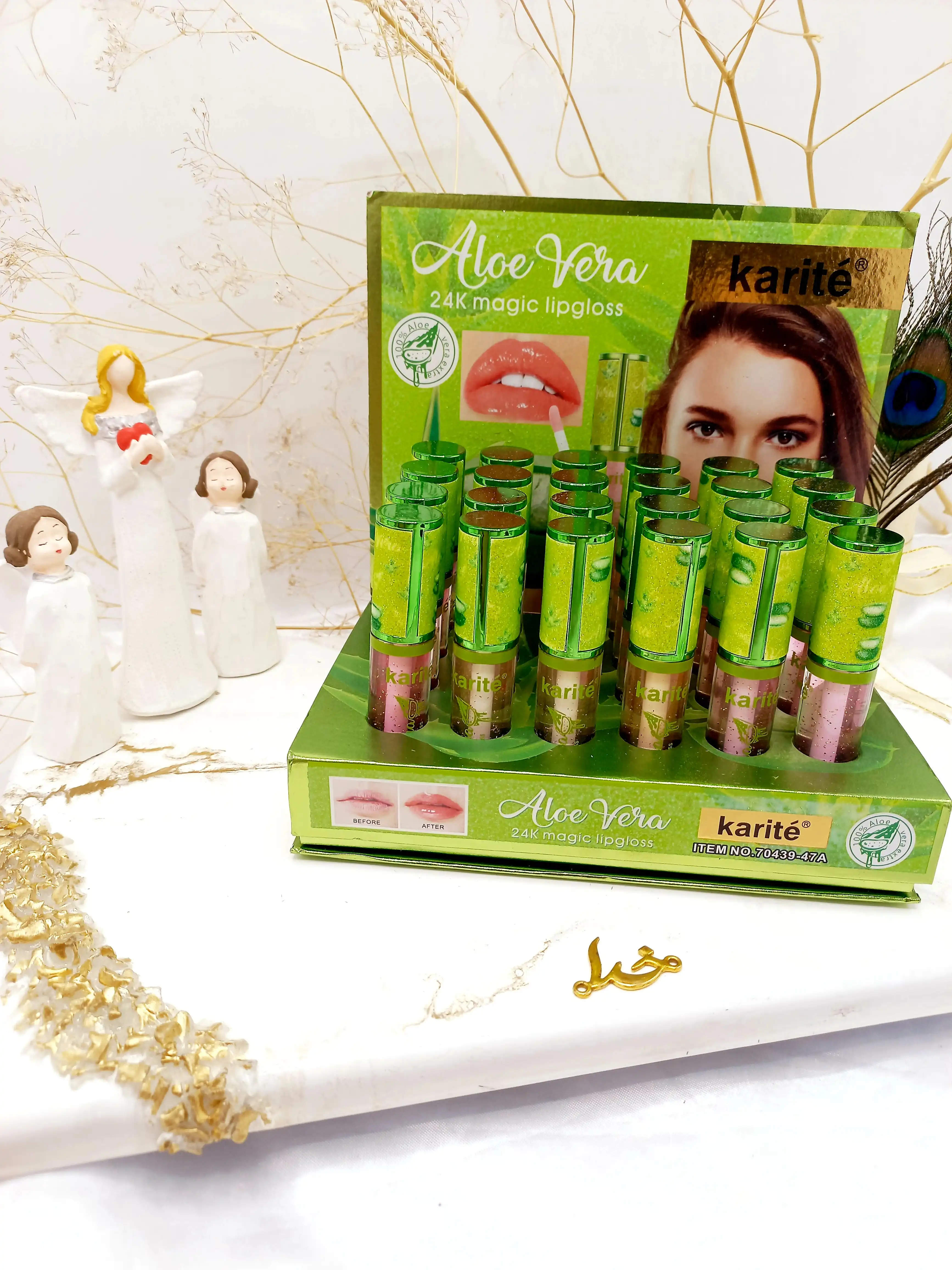 برق لب حرارتی و ویتامینه آلوورا کیس بیوتی kiss beauty کد 70439