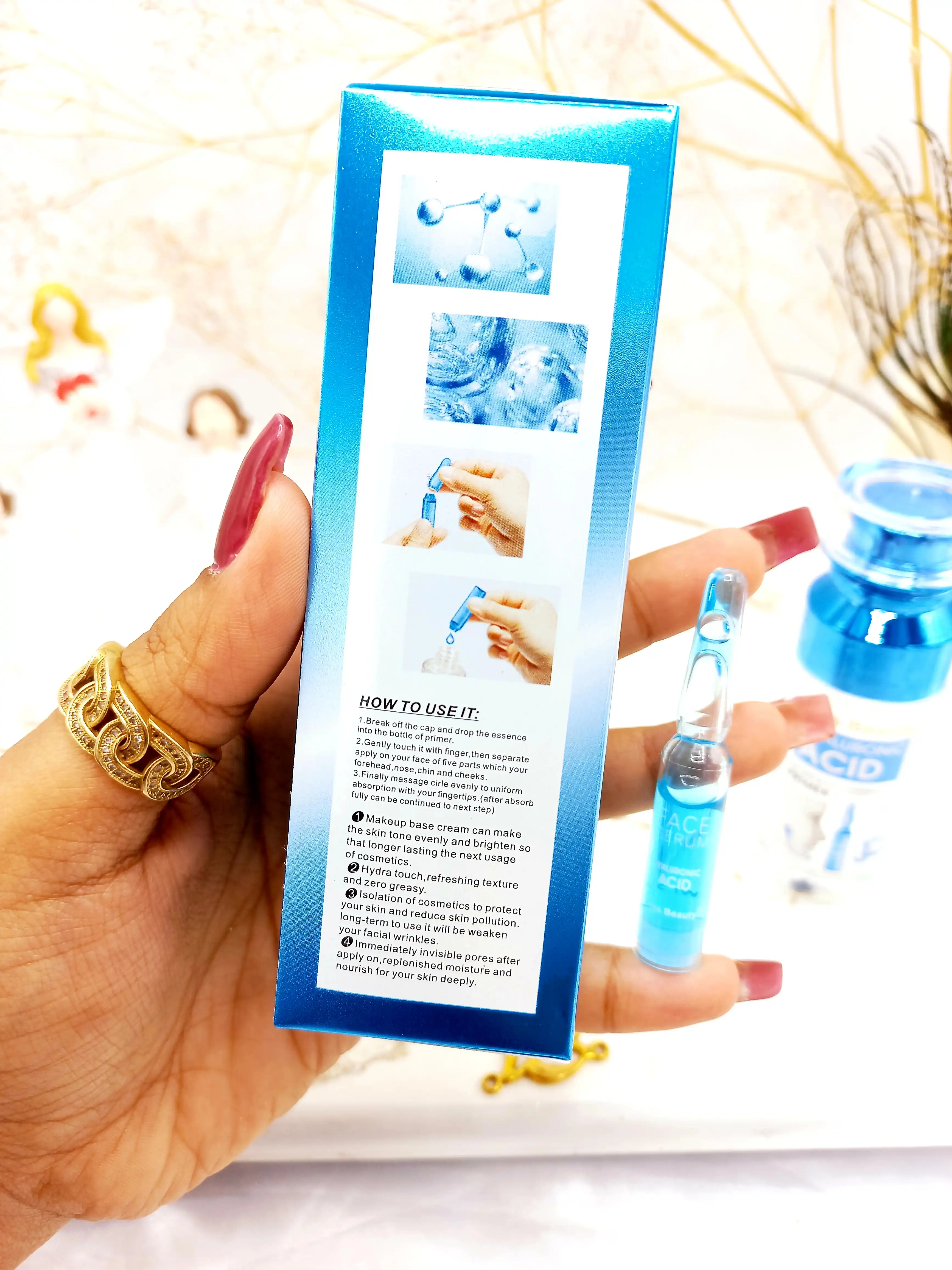 پرایمر لیفتینگ و ضد چروک قوی هیالورونیک اسید کیس بیوتی kiss beauty کد 682180