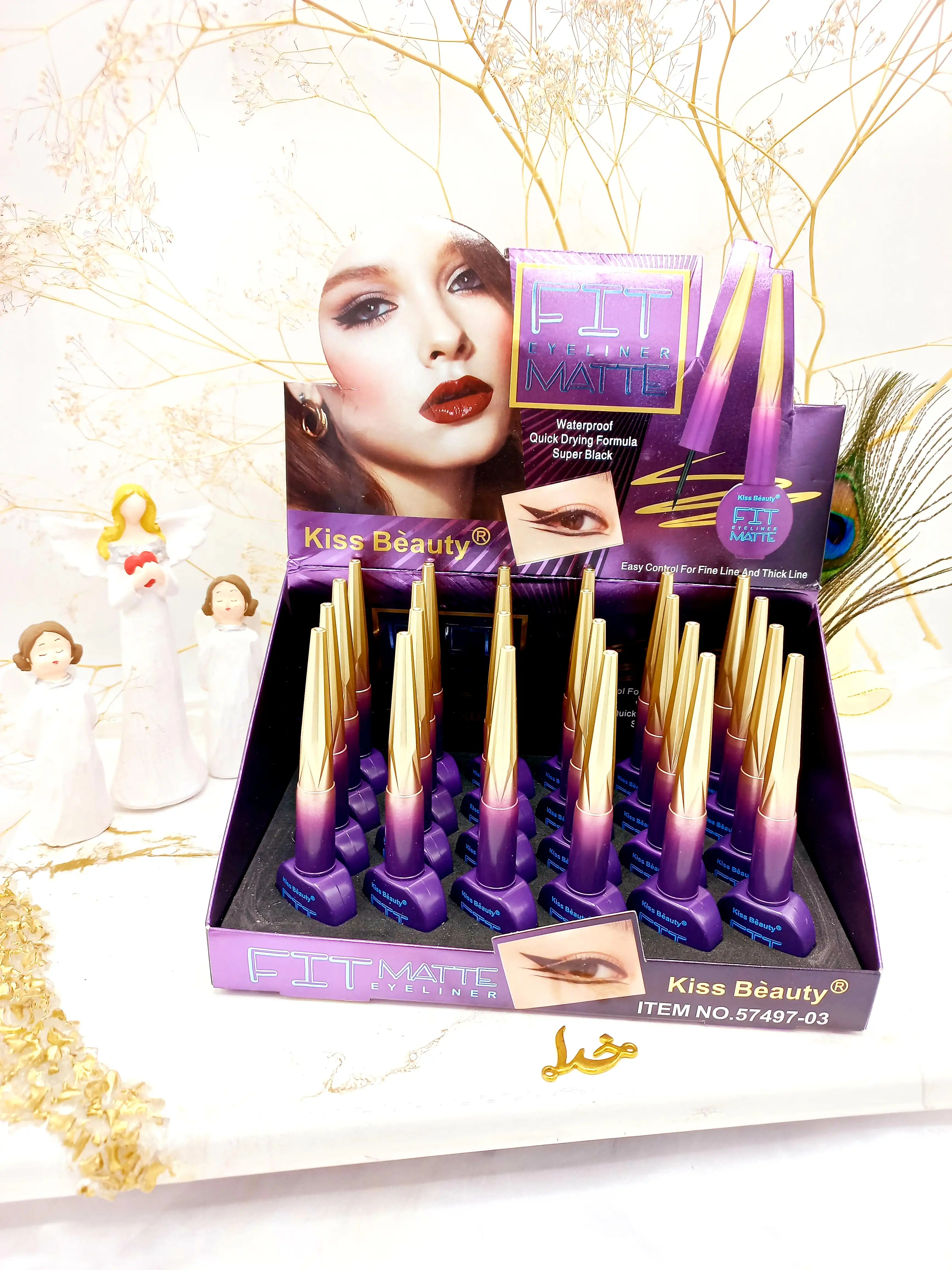 خط چشم ضد آب ماژیکی کیس بیوتی kiss beauty کد 574970