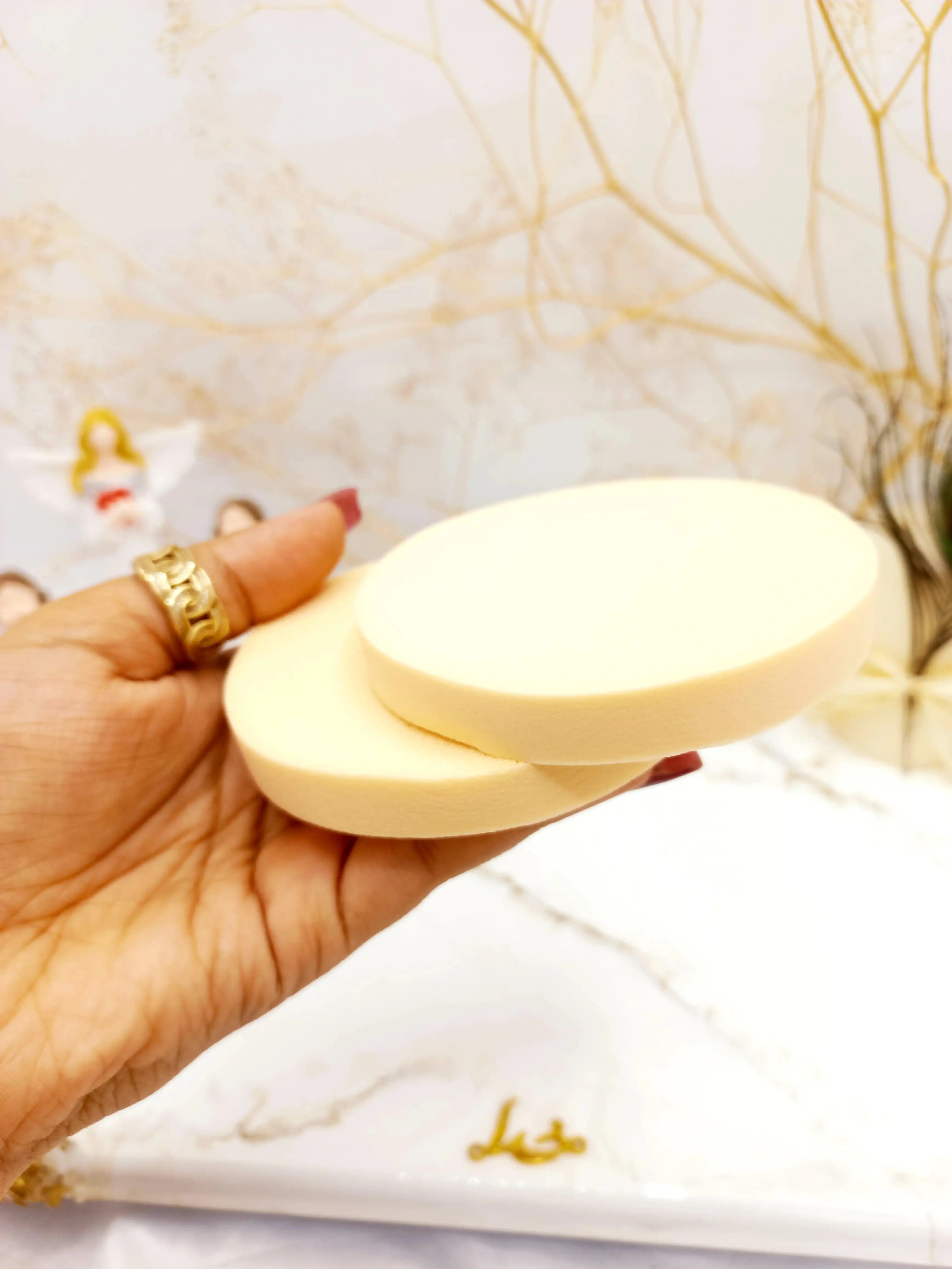 پد آرایش بزرگ مخصوص میکاپ بسته دو عددی پینک کی pink key کد pt1129 کیفیت عالی