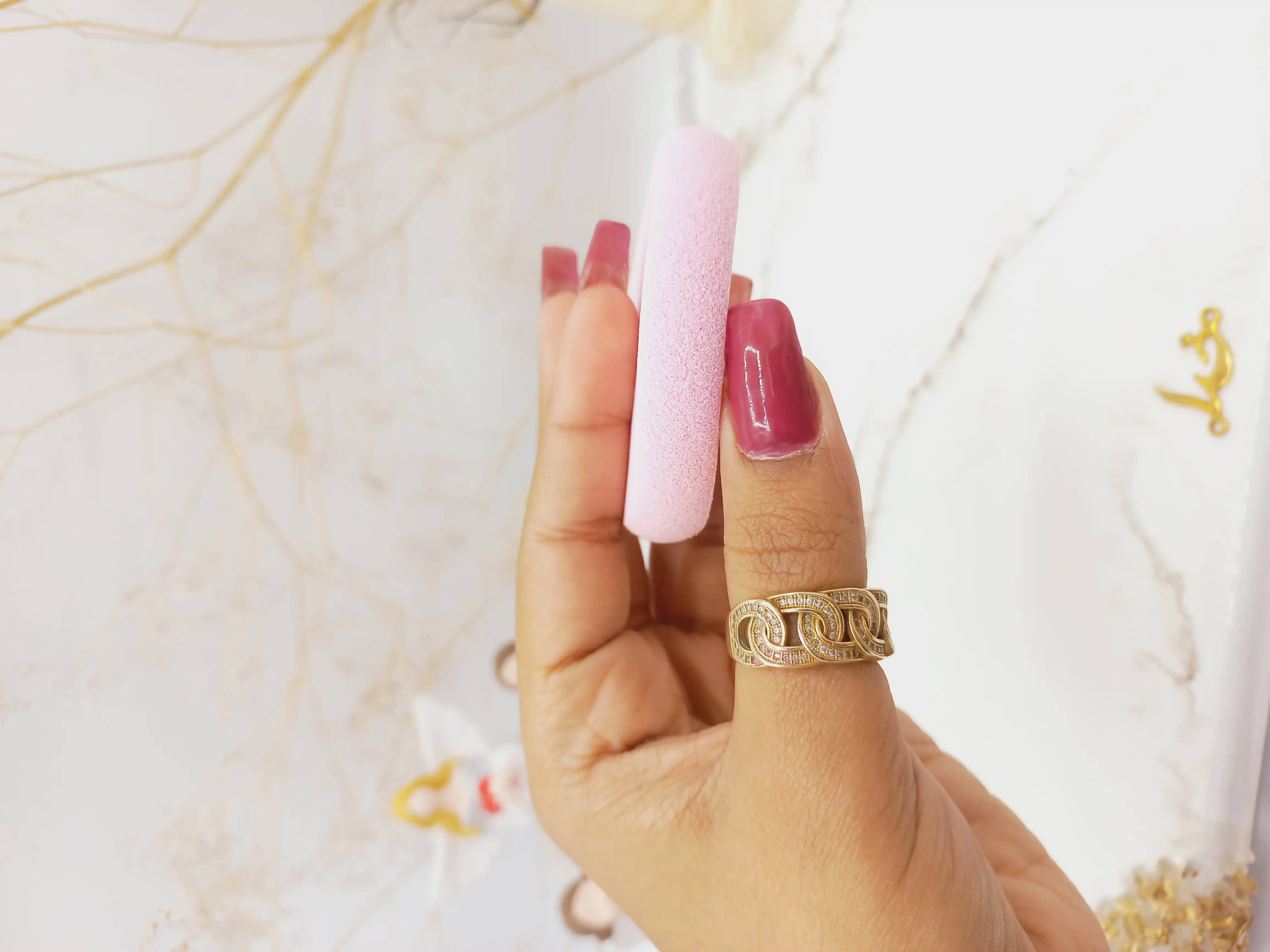 پد آرایش متوسط بسته دو عددی پینک کی pink key کد pt1144