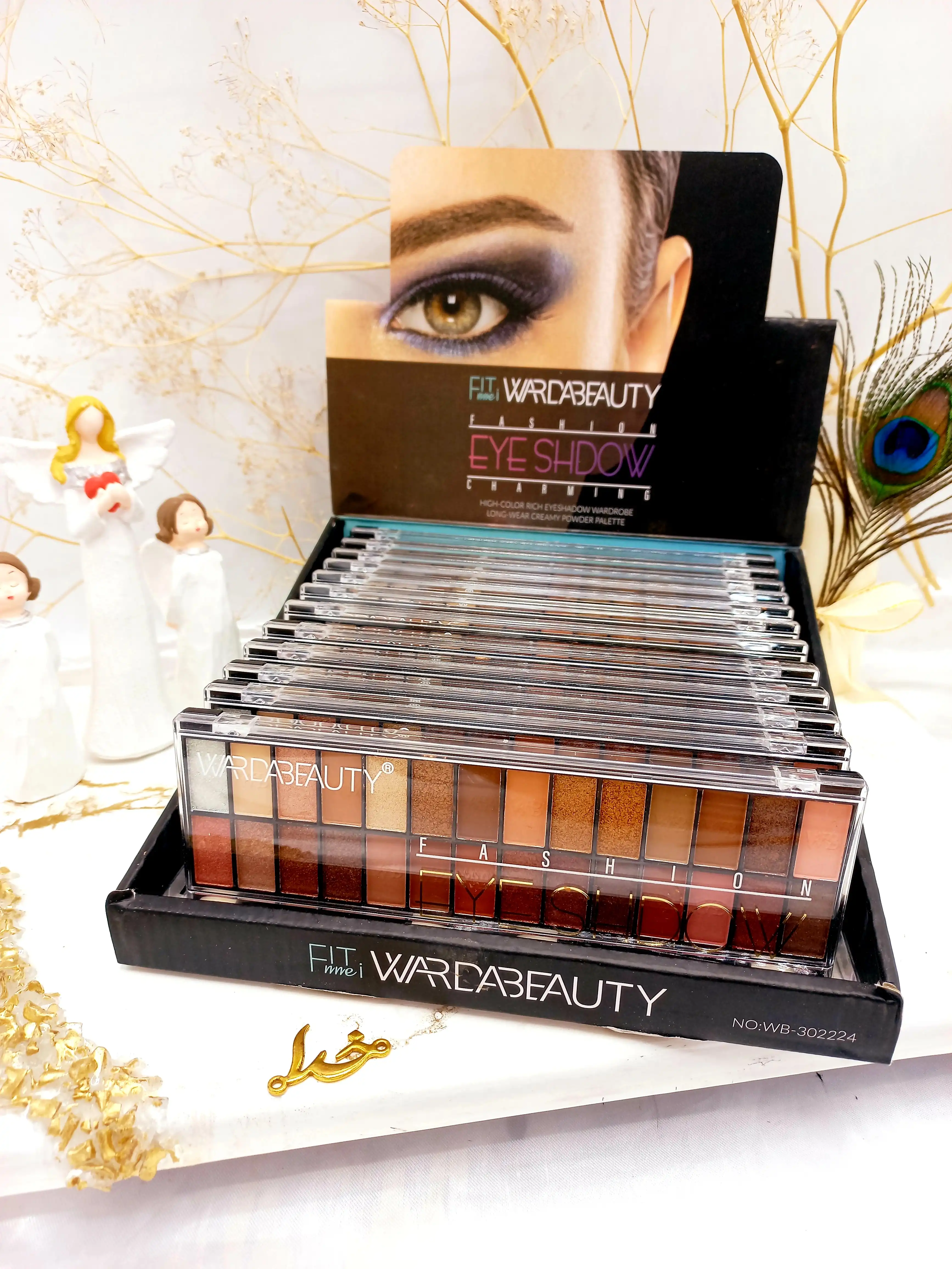 سایه چشم 28 رنگ بی نظیر وردا بیوتی WARDABEAUTY  کد WB302224