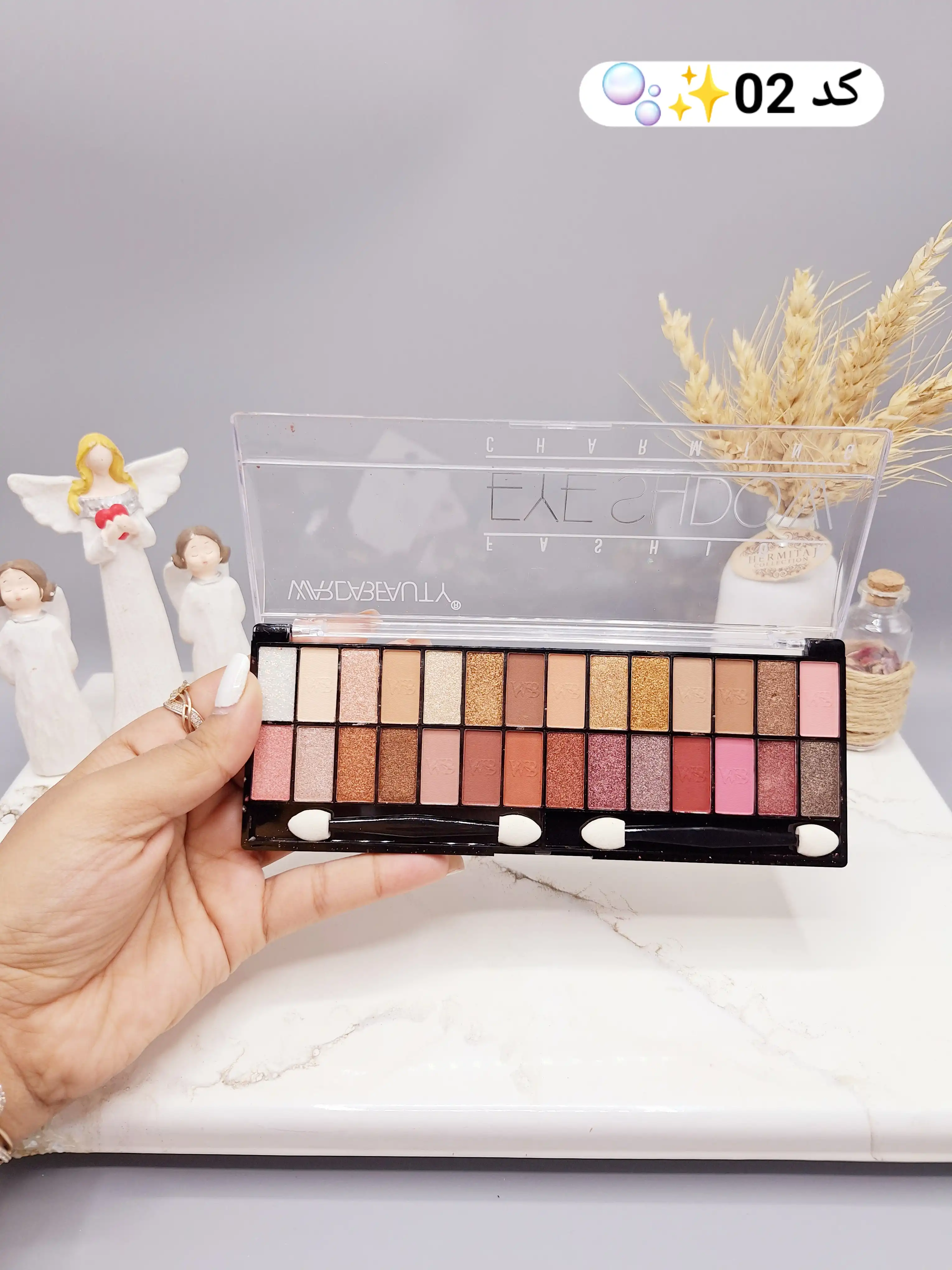 سایه چشم 28 رنگ بی نظیر وردا بیوتی WARDABEAUTY  کد WB302224