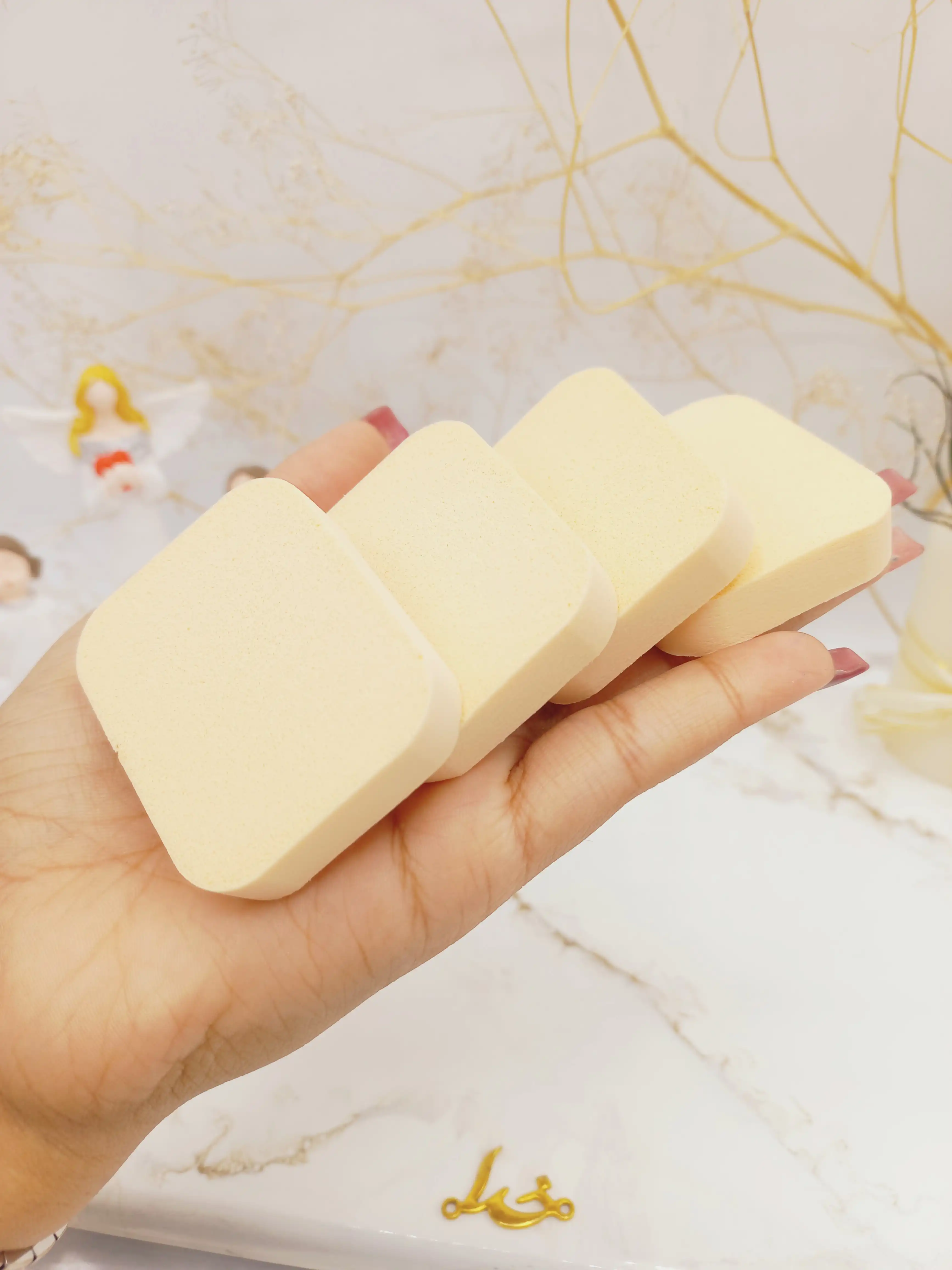 پد آرایش 4 تکه اورجینال makeup puff کد ct434