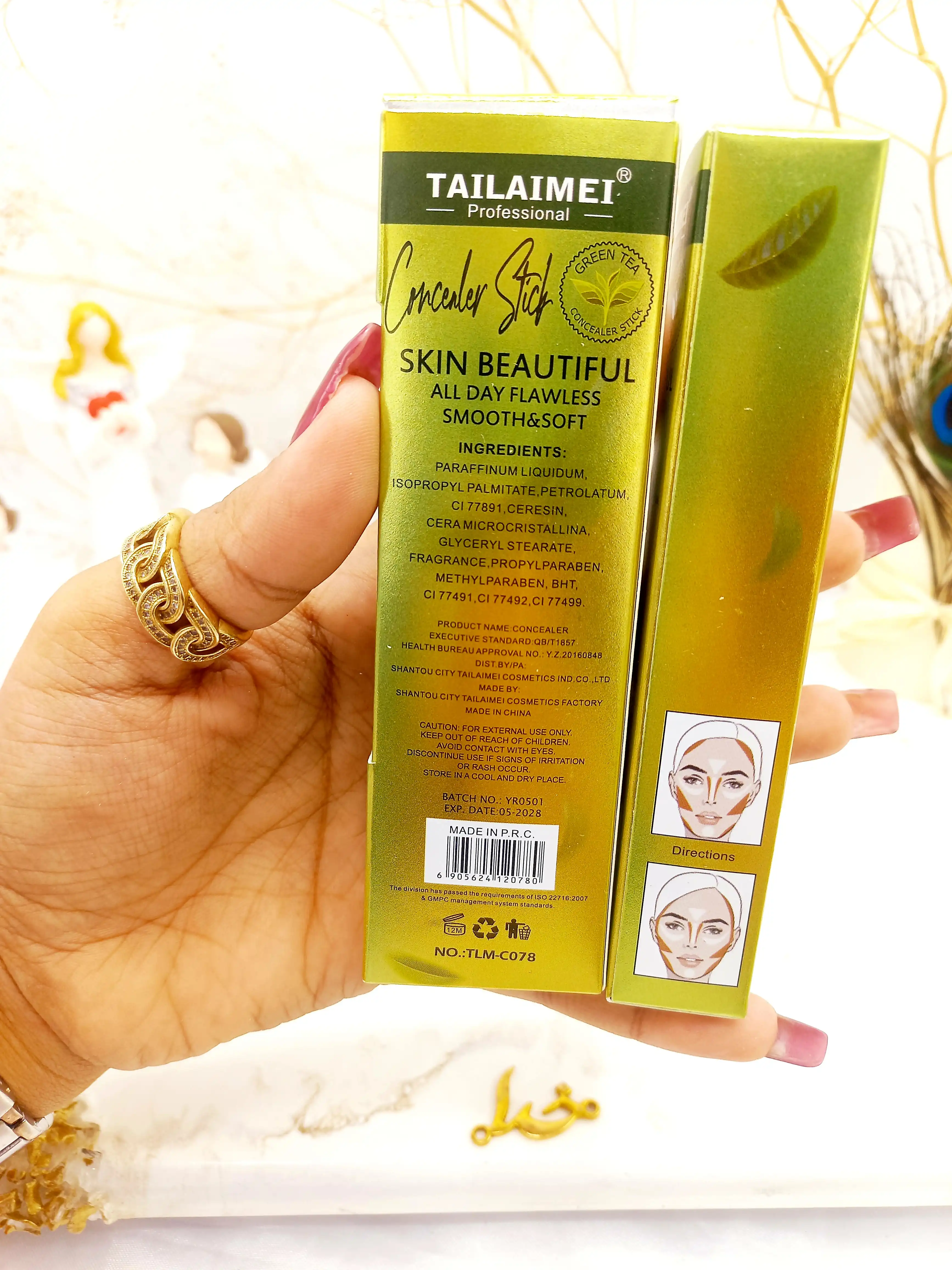 کانتور کانسیلر پرطرفدار  چای سبز تایلامی کد TIMC078