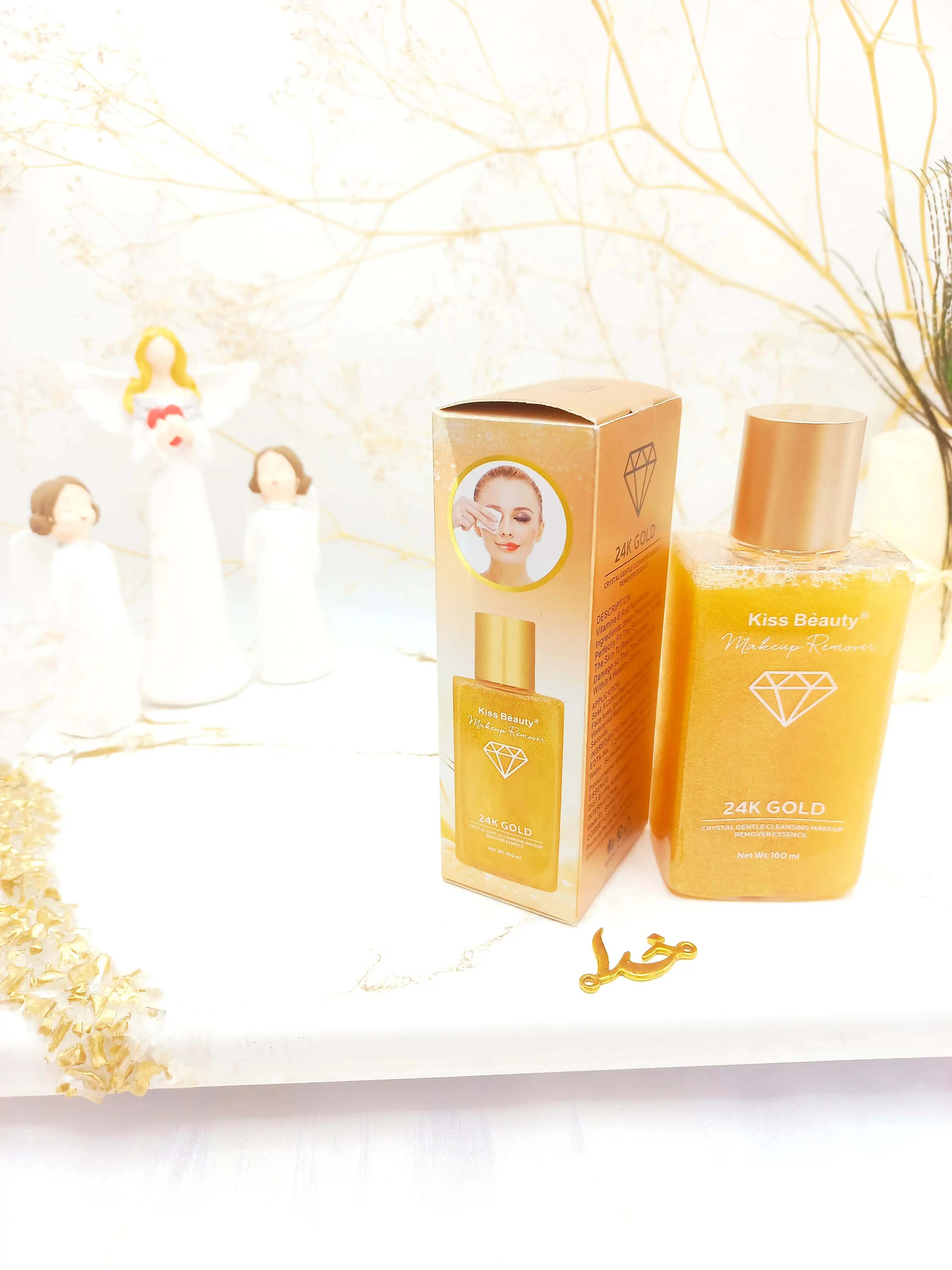 میسلار واتر سفید کننده طلا کیس بیوتی kiss Beauty کد 1982