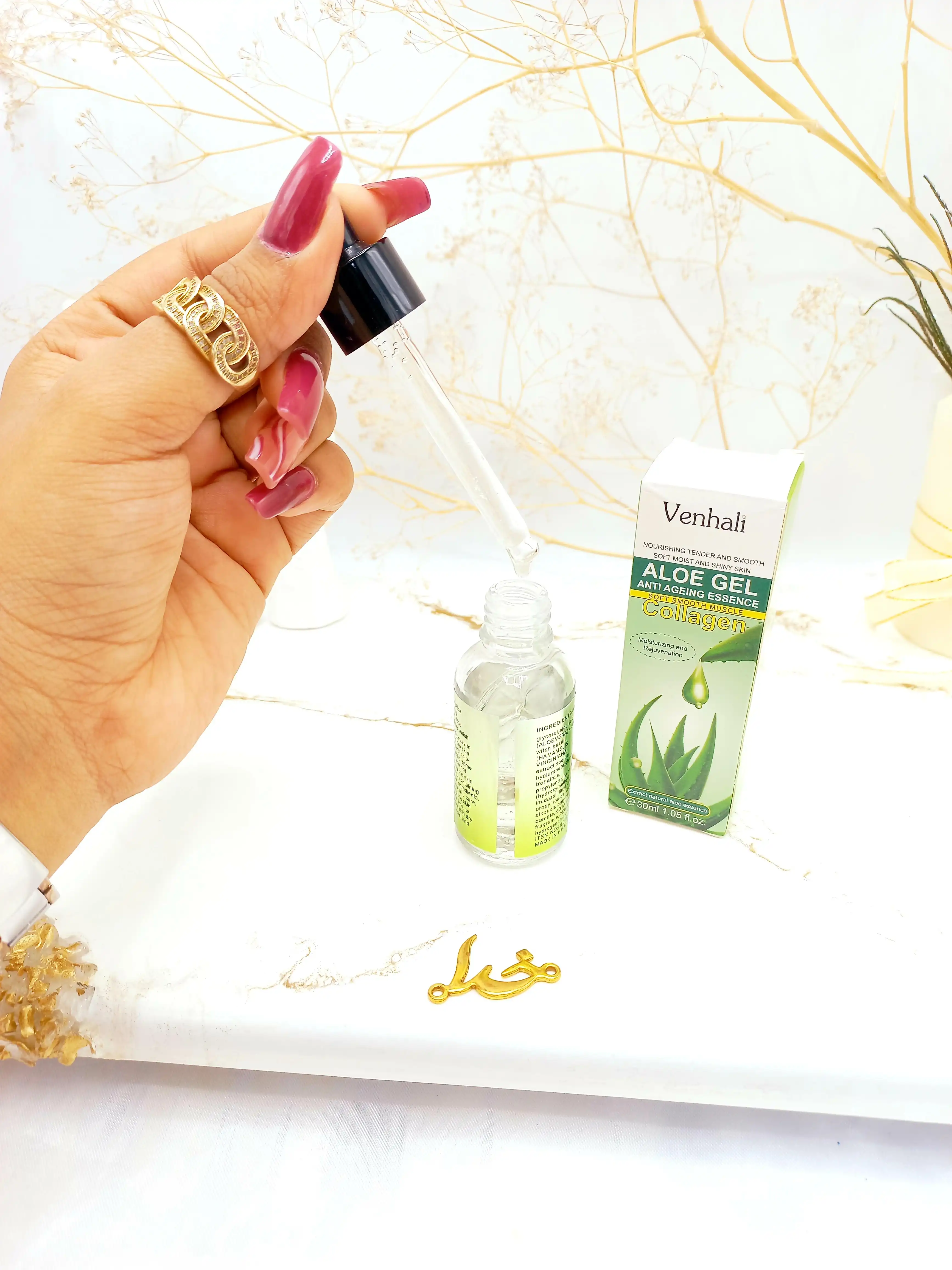 سرم کلاژن ساز و آبرسان آلوئه ورا Venhali کد Hl008