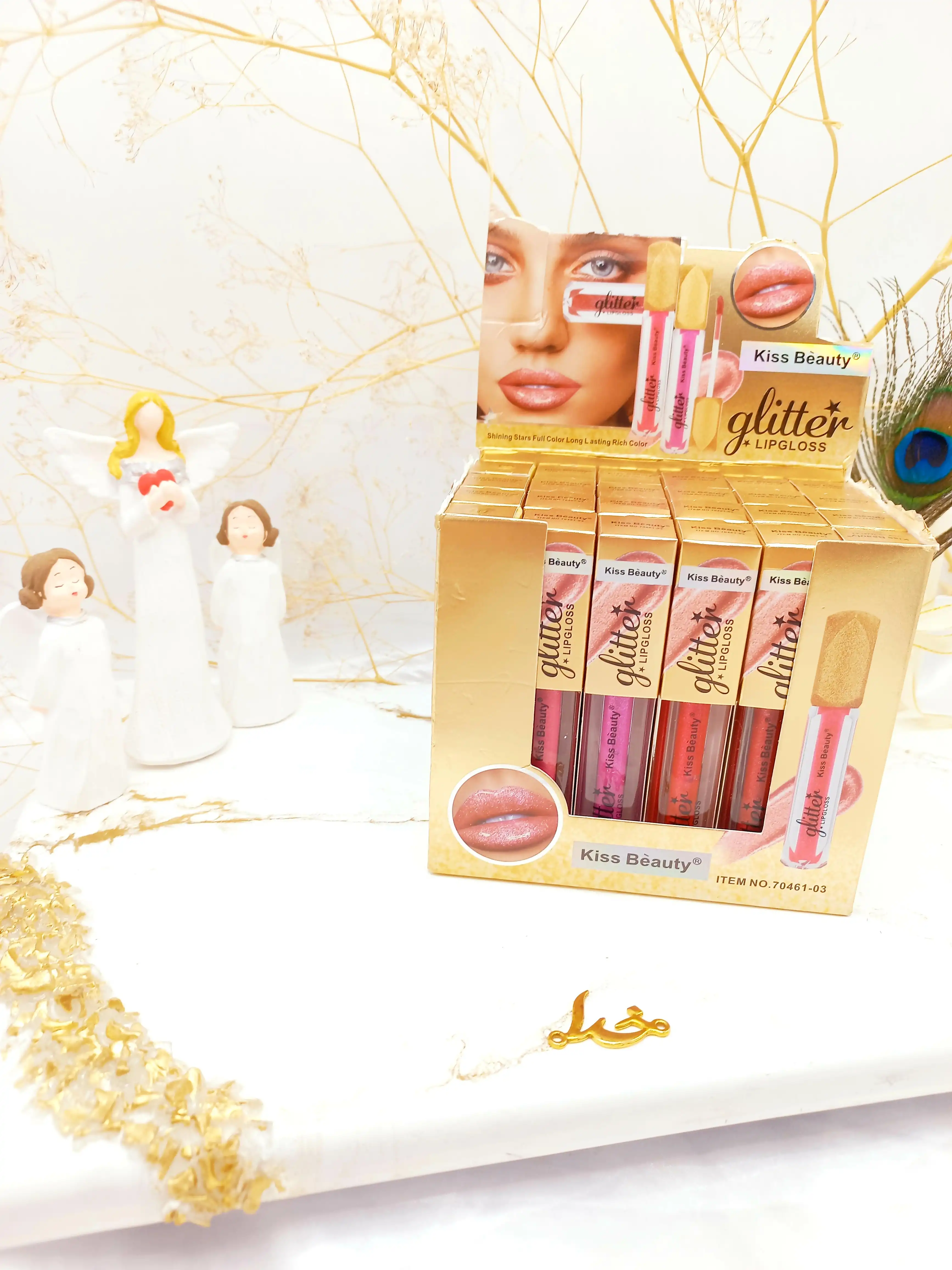 لیپ کلاس گلیتری کیس بیوتی kiss beauty کد 70461
