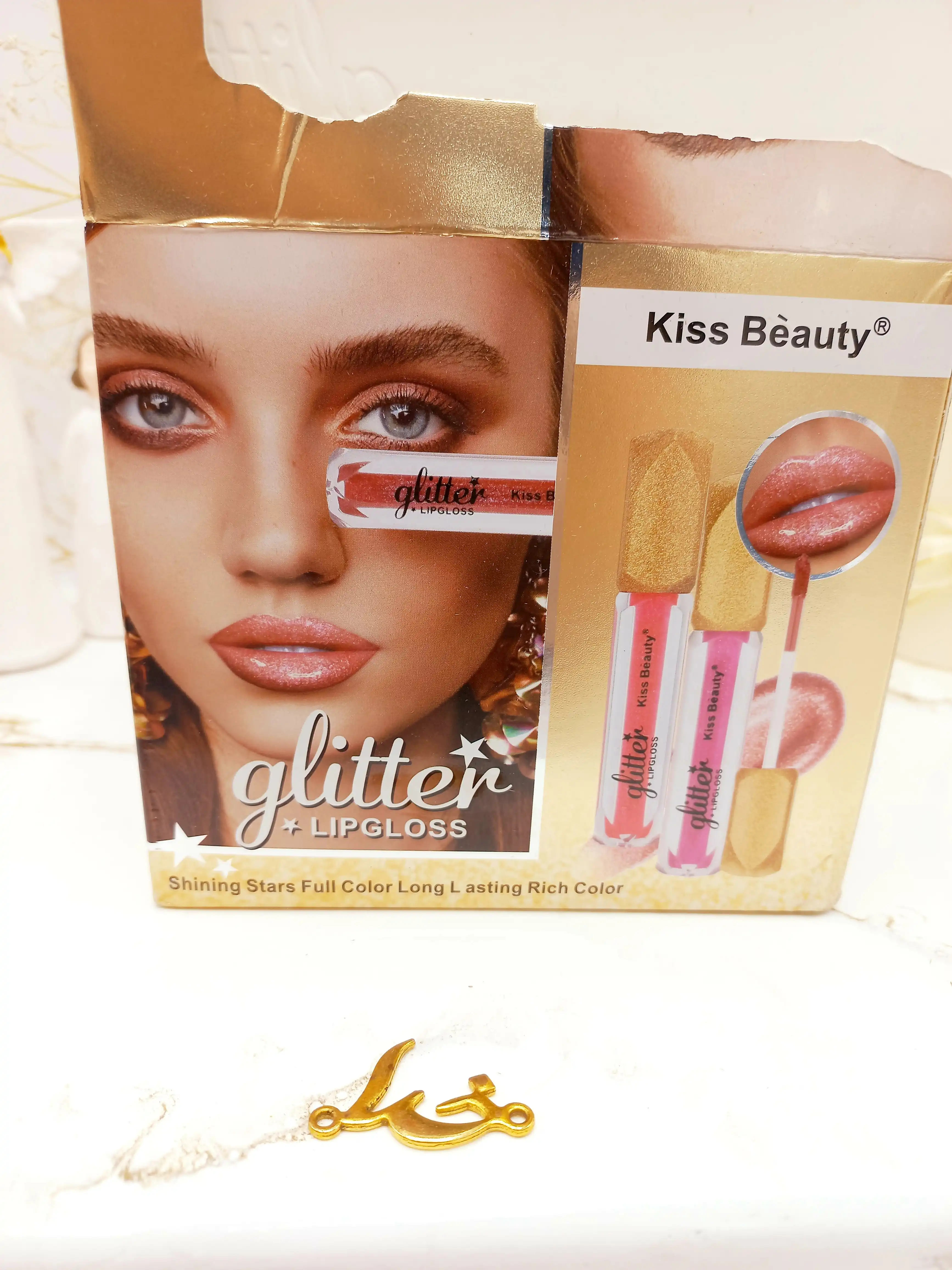 لیپ کلاس گلیتری کیس بیوتی kiss beauty کد 70461