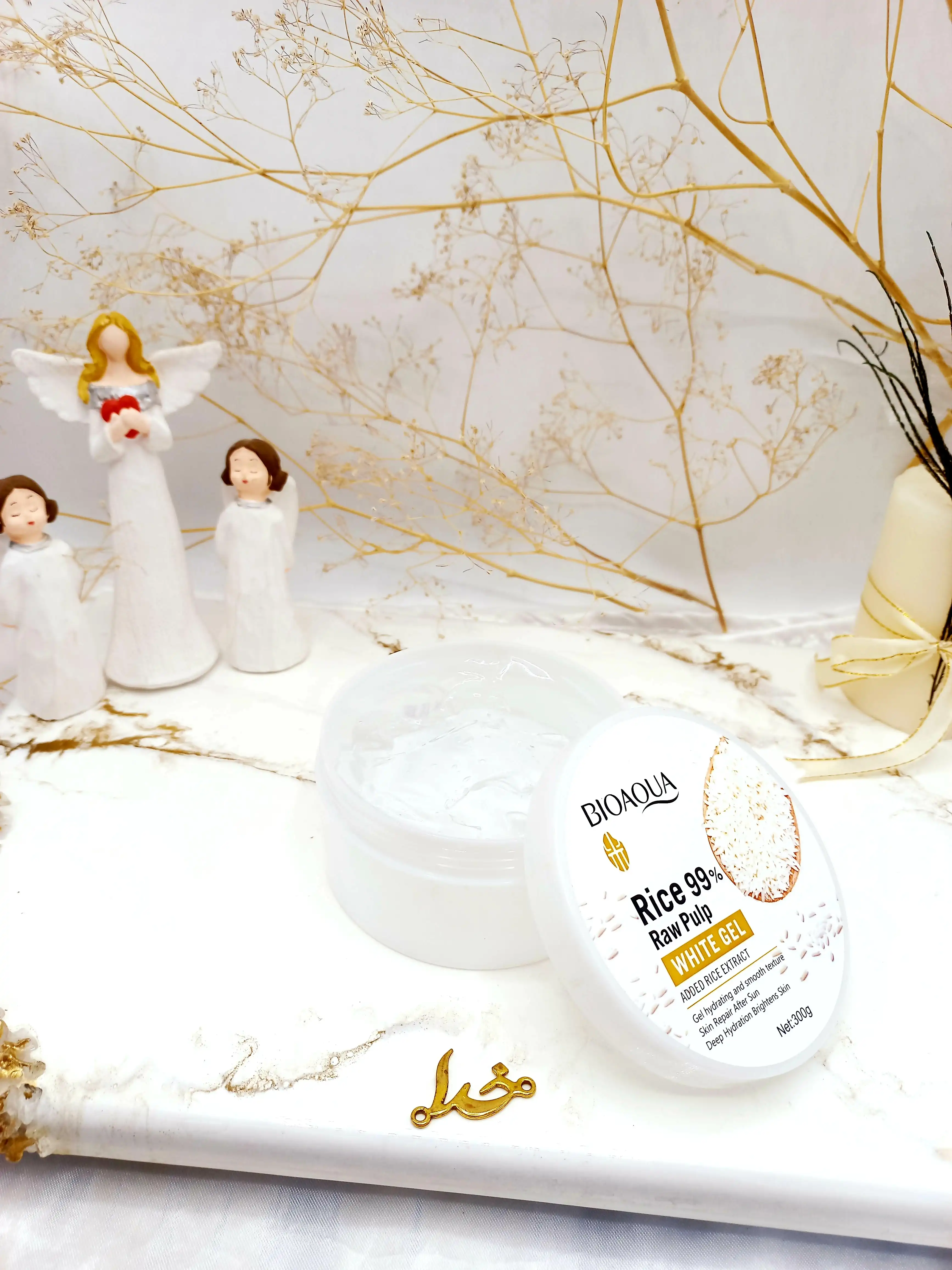 ژل روشن کننده قوی برنج خام 99 درصد بیوآکوا BIOAOUA کد BQY49017