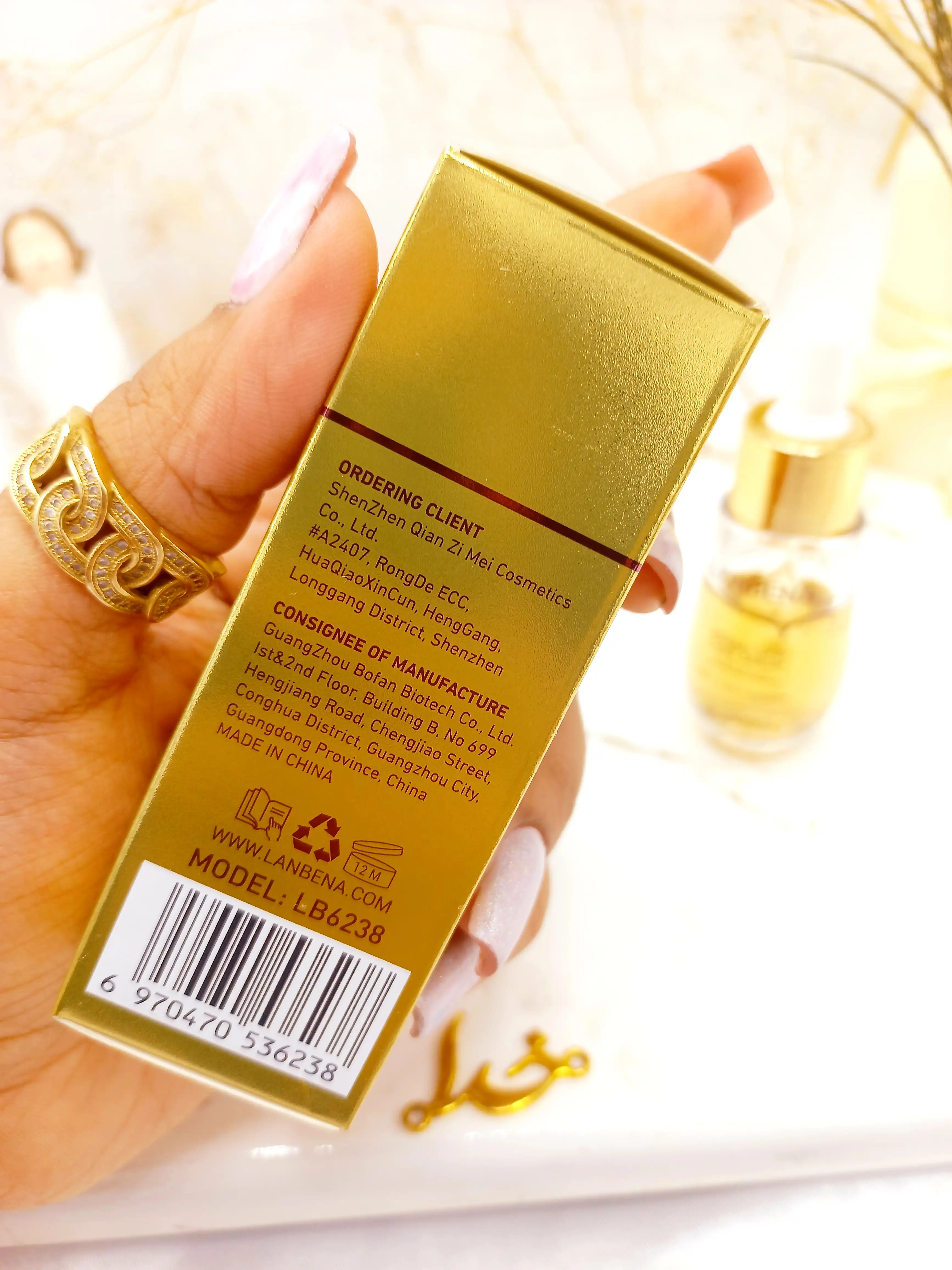 سرم معجزه ترمیم کننده جای جوش و اسکار لانبنا LANBENA کد LB6238