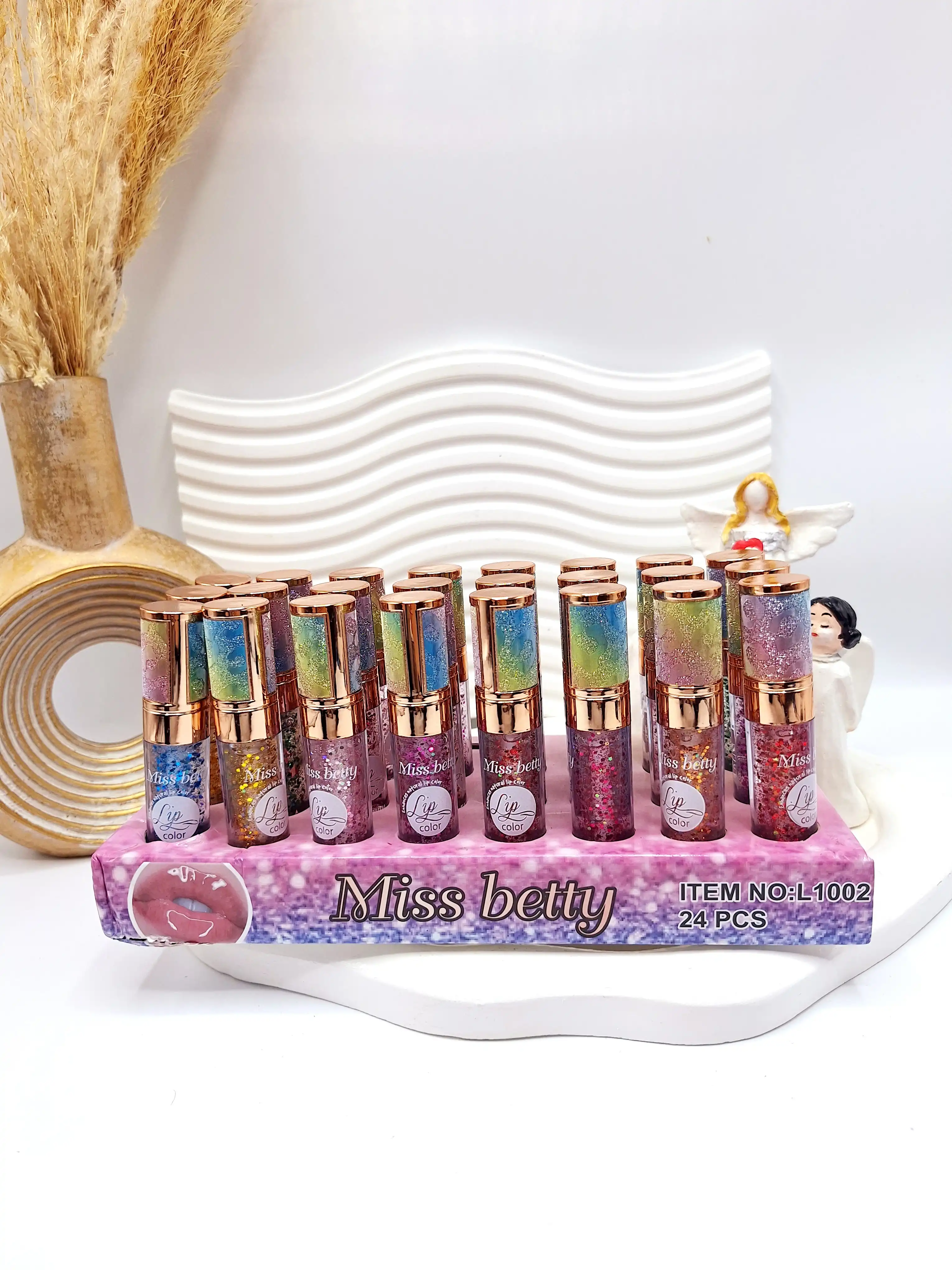 لیپ گلاس گلیتری میس بیوتی Miss Betty کد L1002