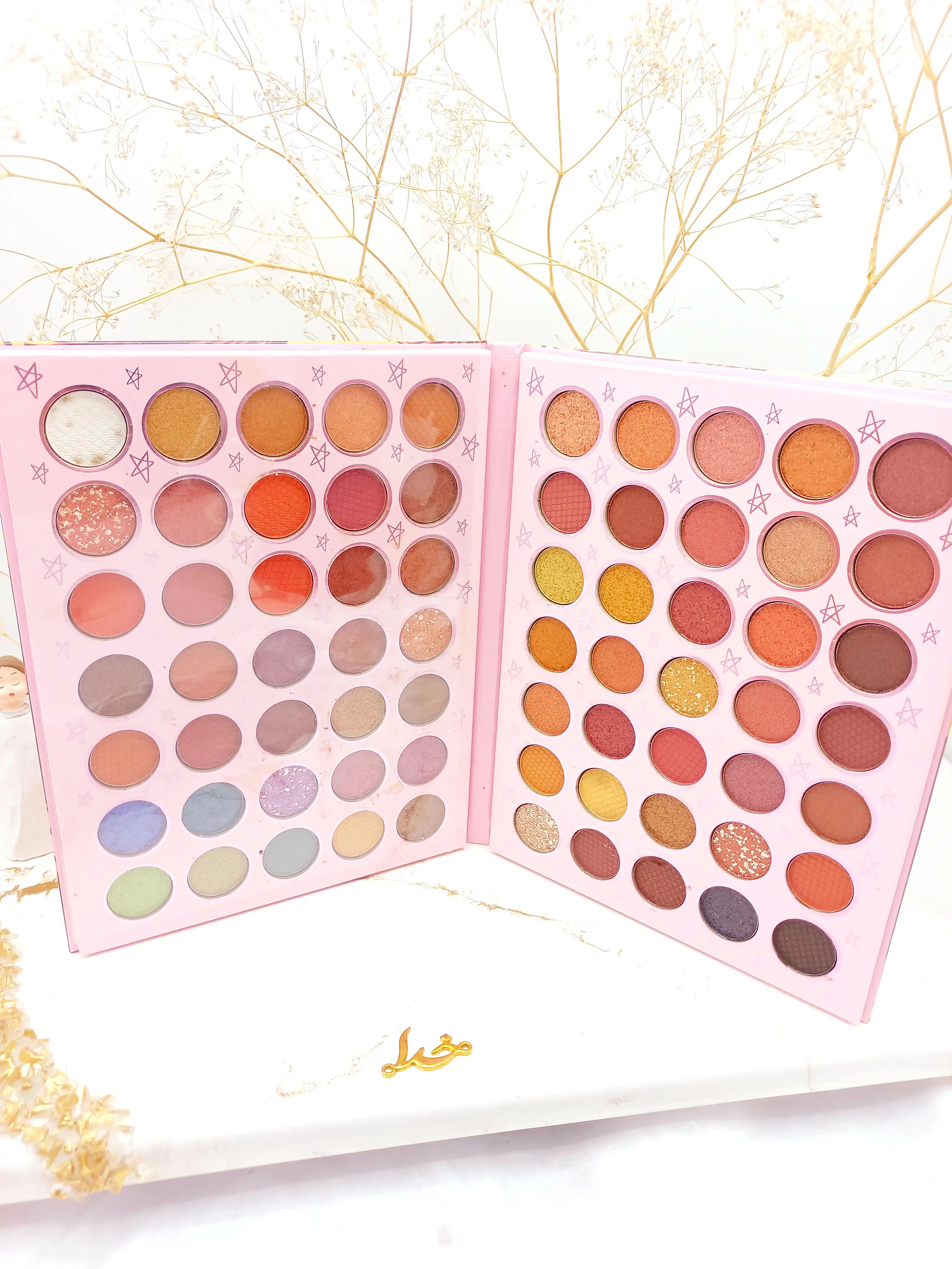 پالت سایه هفتاد رنگ طرح دختر فشن کد MWW_6003