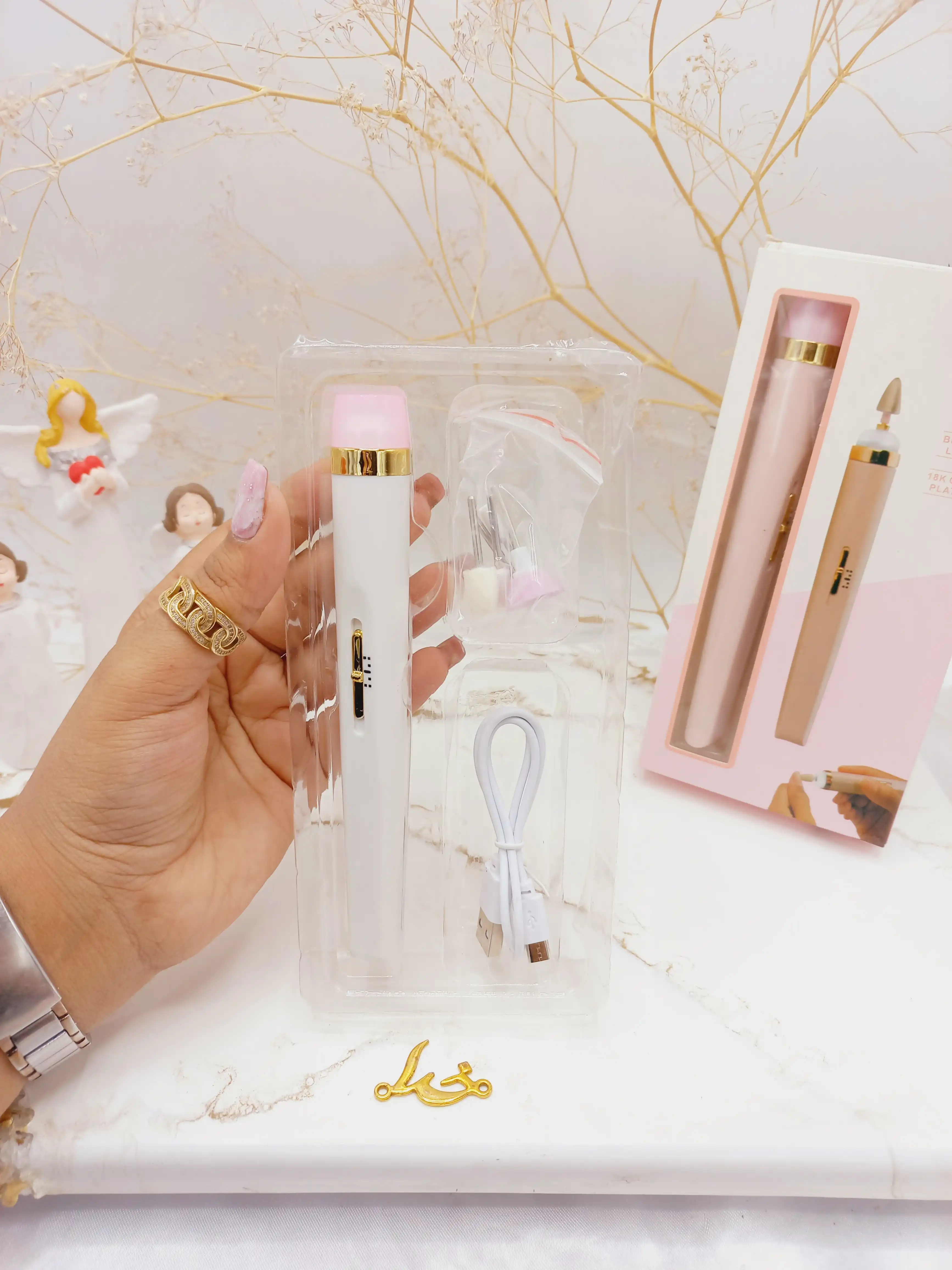 دستگاه مانیکور و پدیکور ناخن شارژی فلاورس FLOWERS