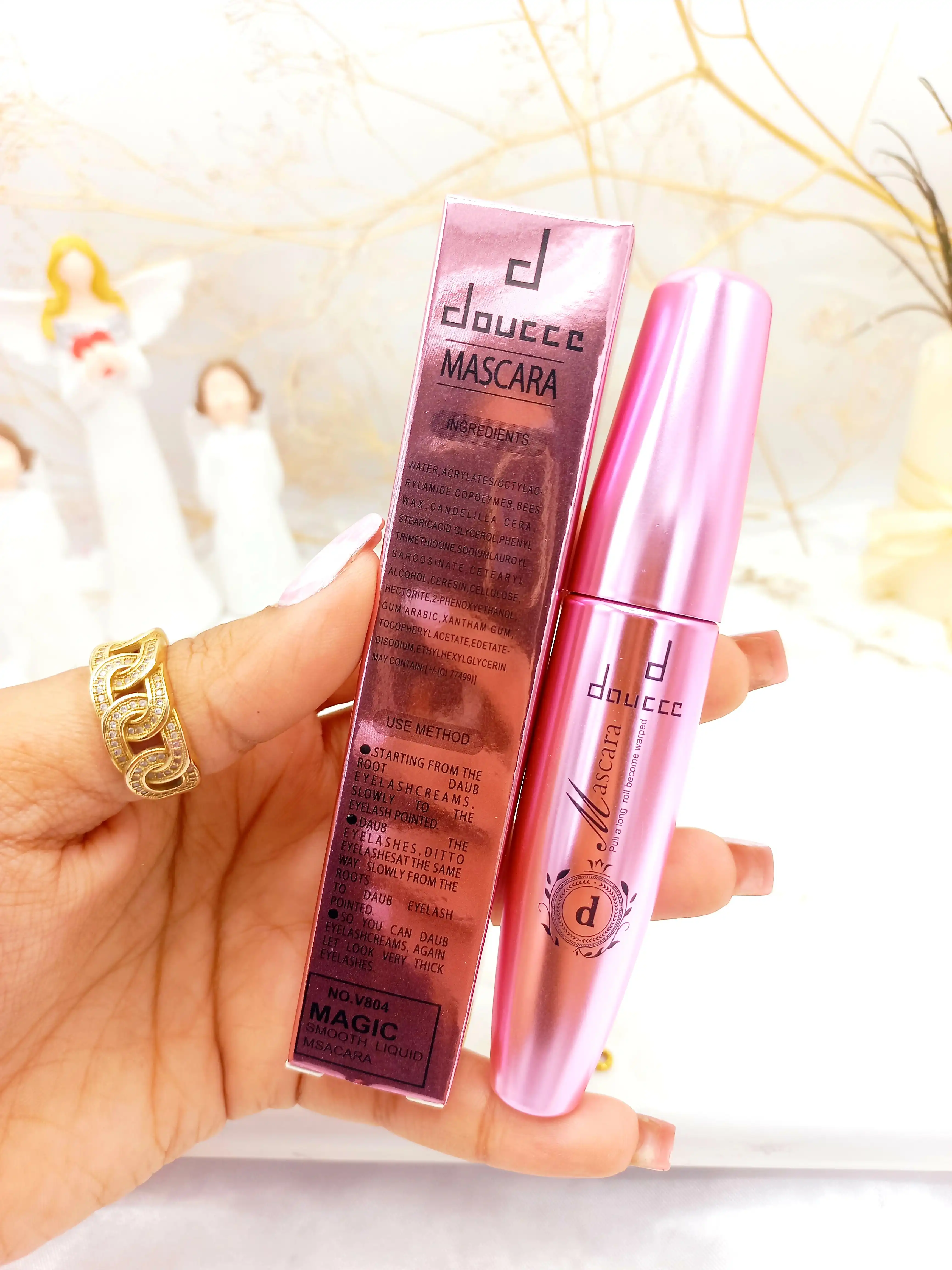 ریمل بلند کننده مشکی دوسه doucce (پوکه صورتی) کد V804