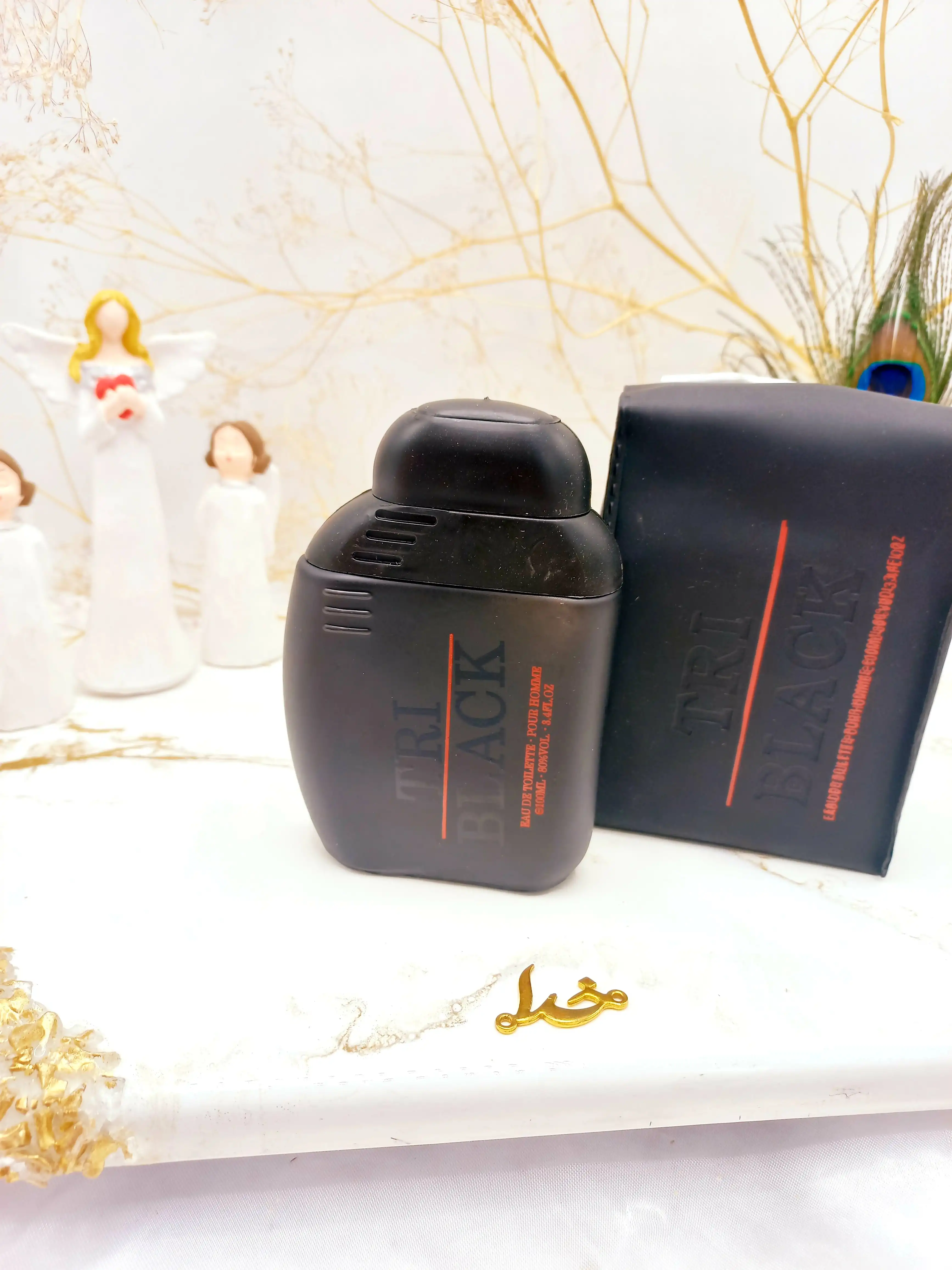 ادکلن مردانه کیفی  TRI BLACK کد 5610