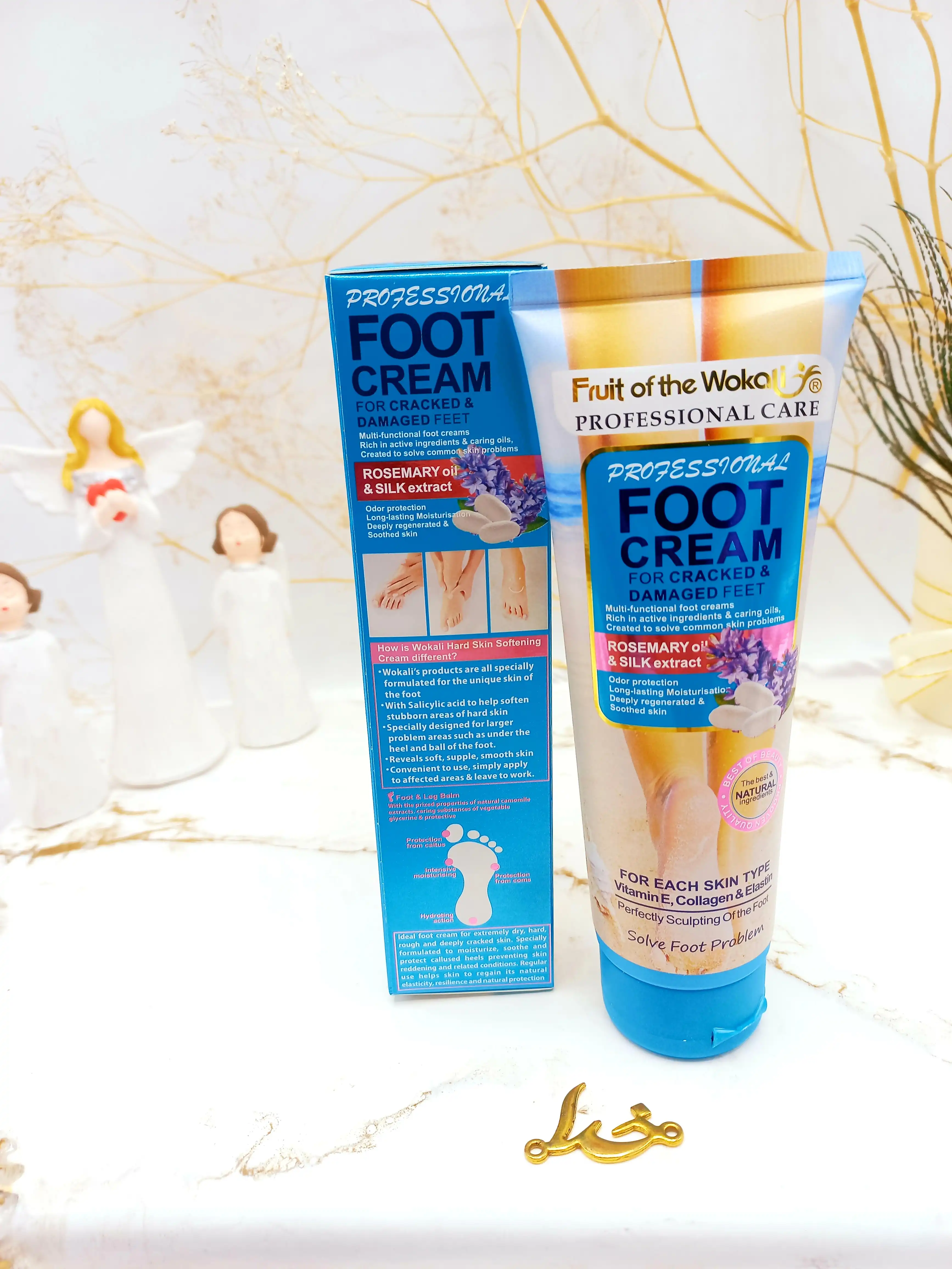 کرم رفع خشکی و ترک پا بابونه وکالی 130 میل Wokali کد Wkl487