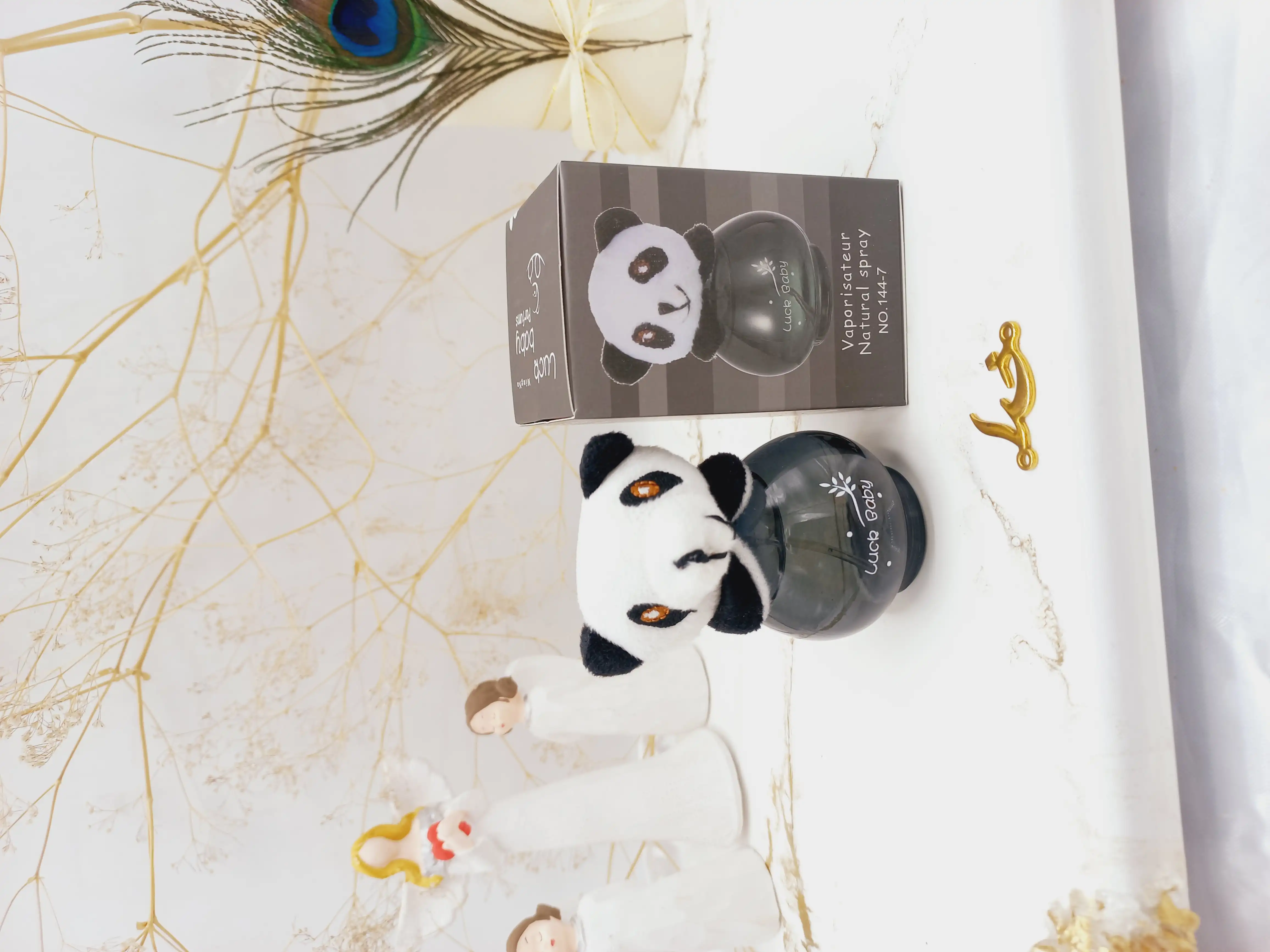 ادکلن عروسکی کودک مدل پاندا  مشکی کد 1447