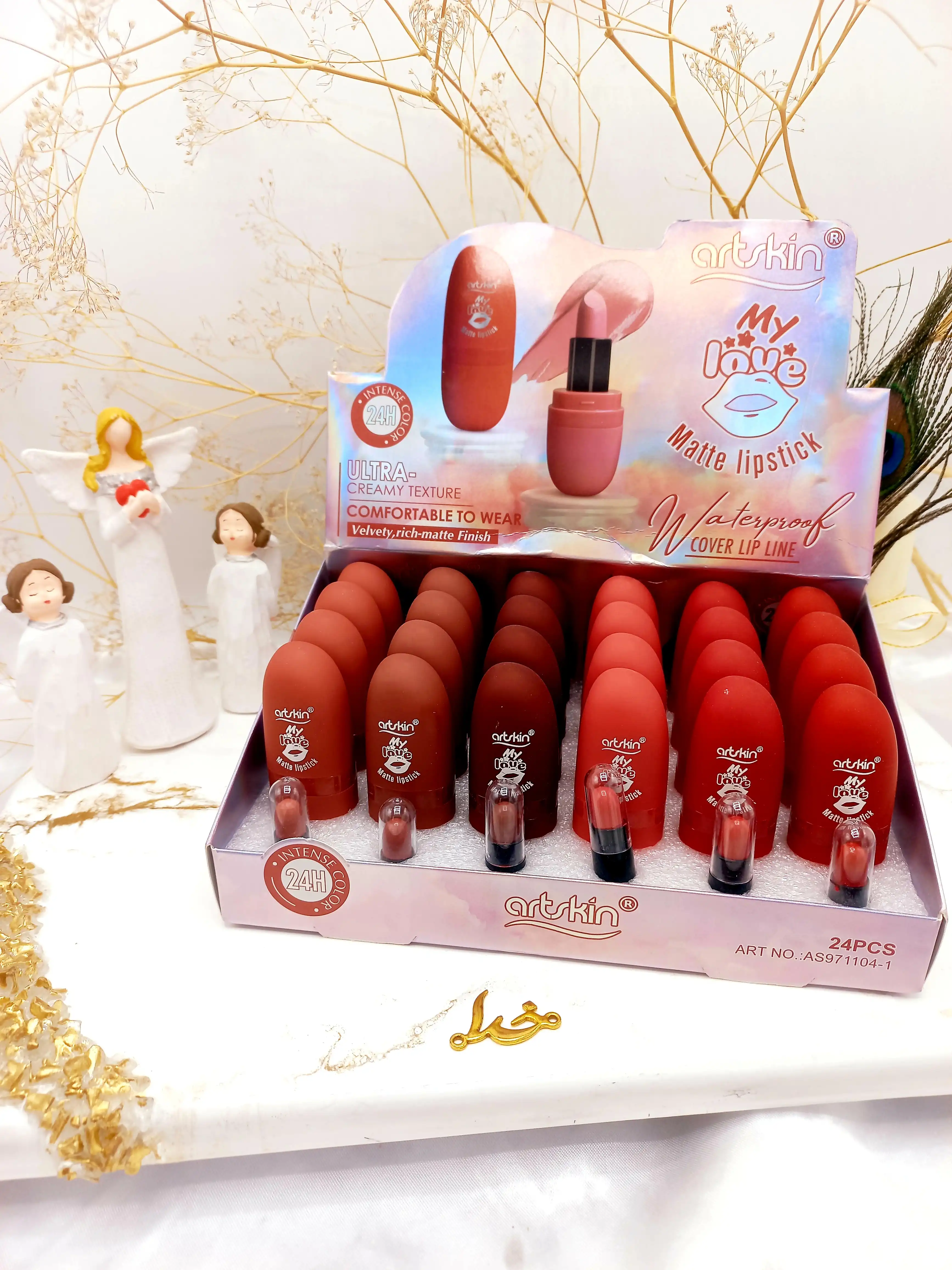 پک 6 تایی رژ جامد پرطرفدار مات آرت اسکین Art Skin کد AS971104