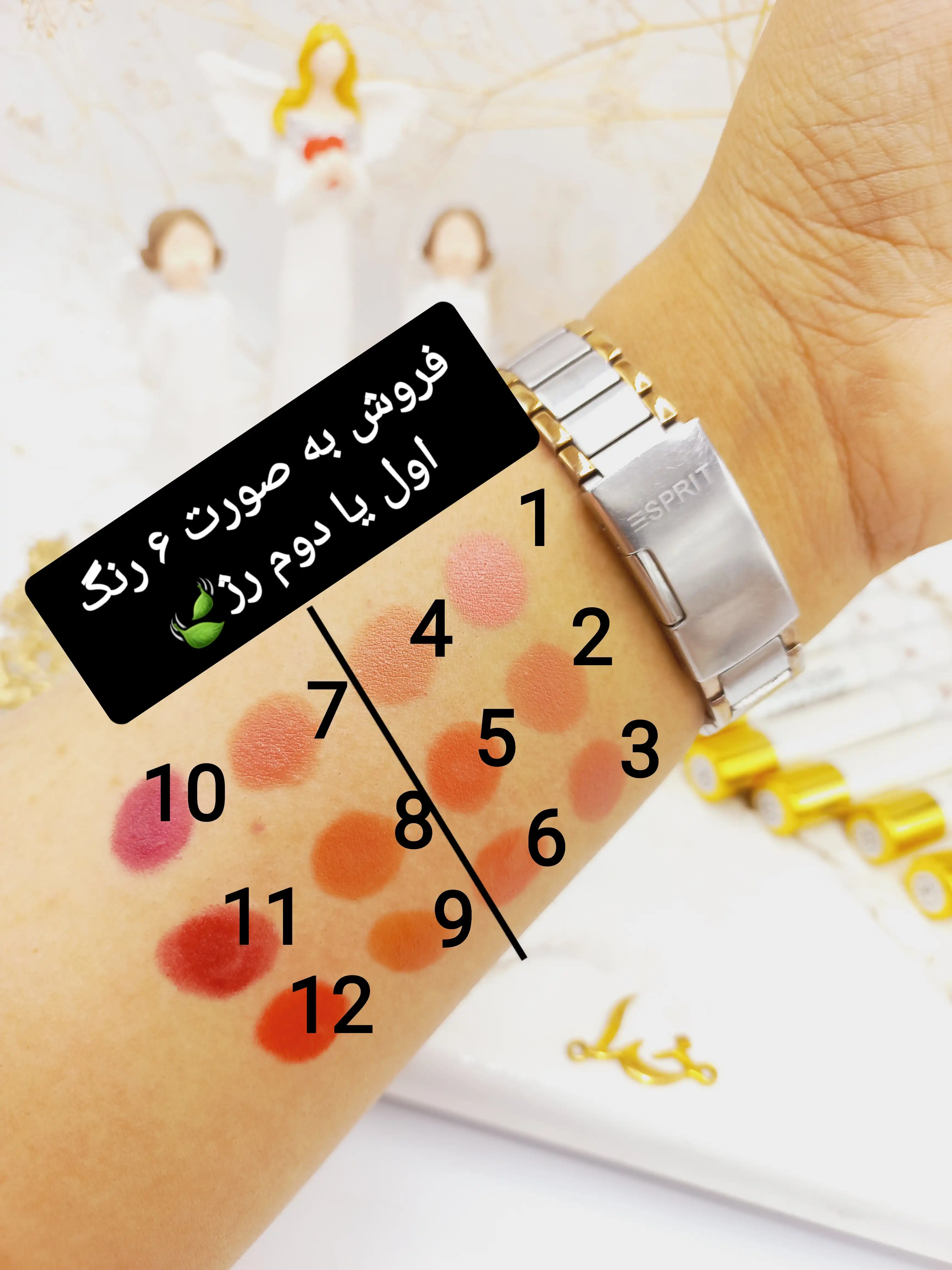 پک 6 تایی رژ جامد لاو گاش مات 7D کیفیت عالی LOVE GOSH کد LG01