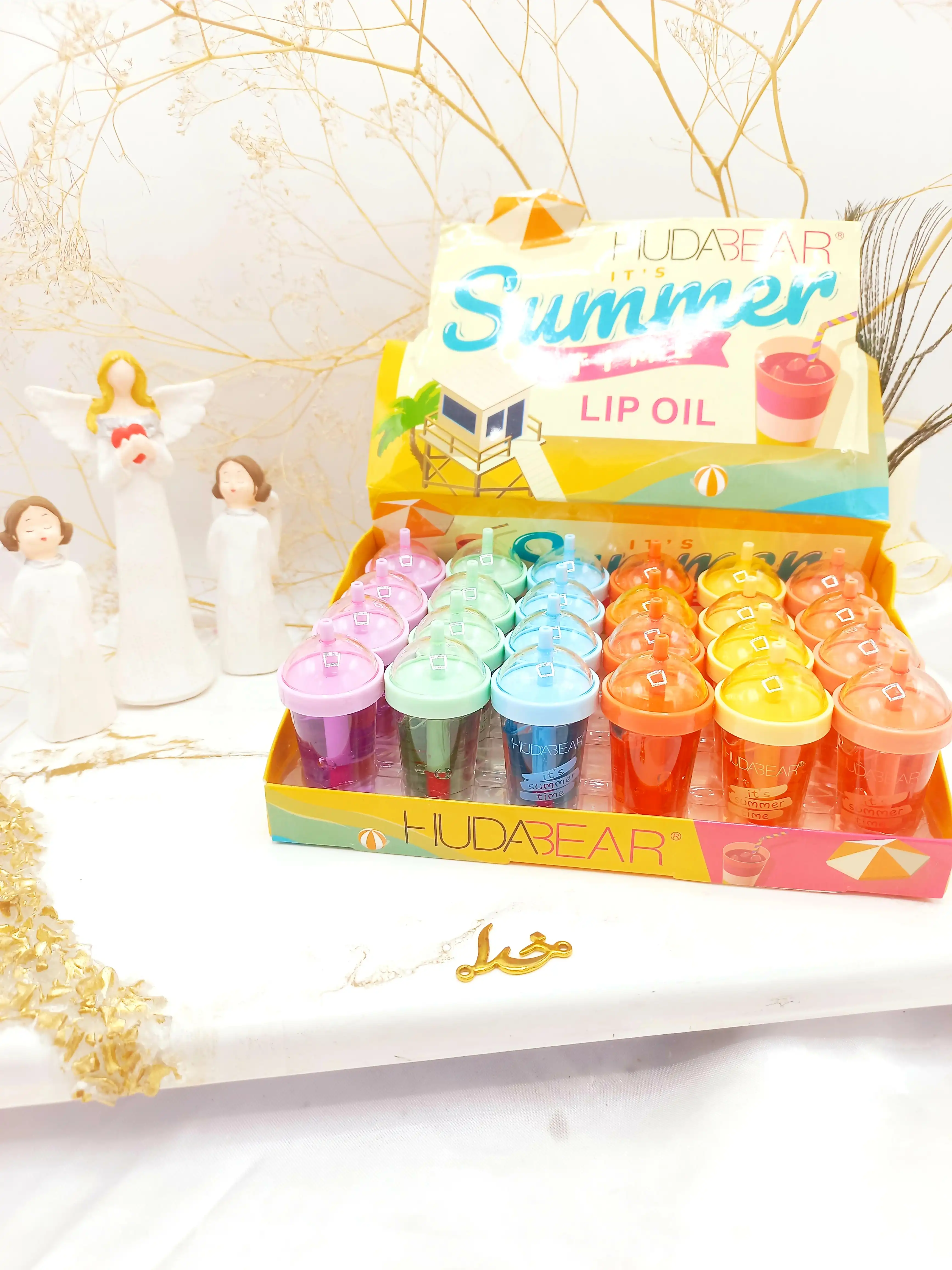لیپ گلاس نوشابه نی دار هدا بر HUDA BEAR کد 018