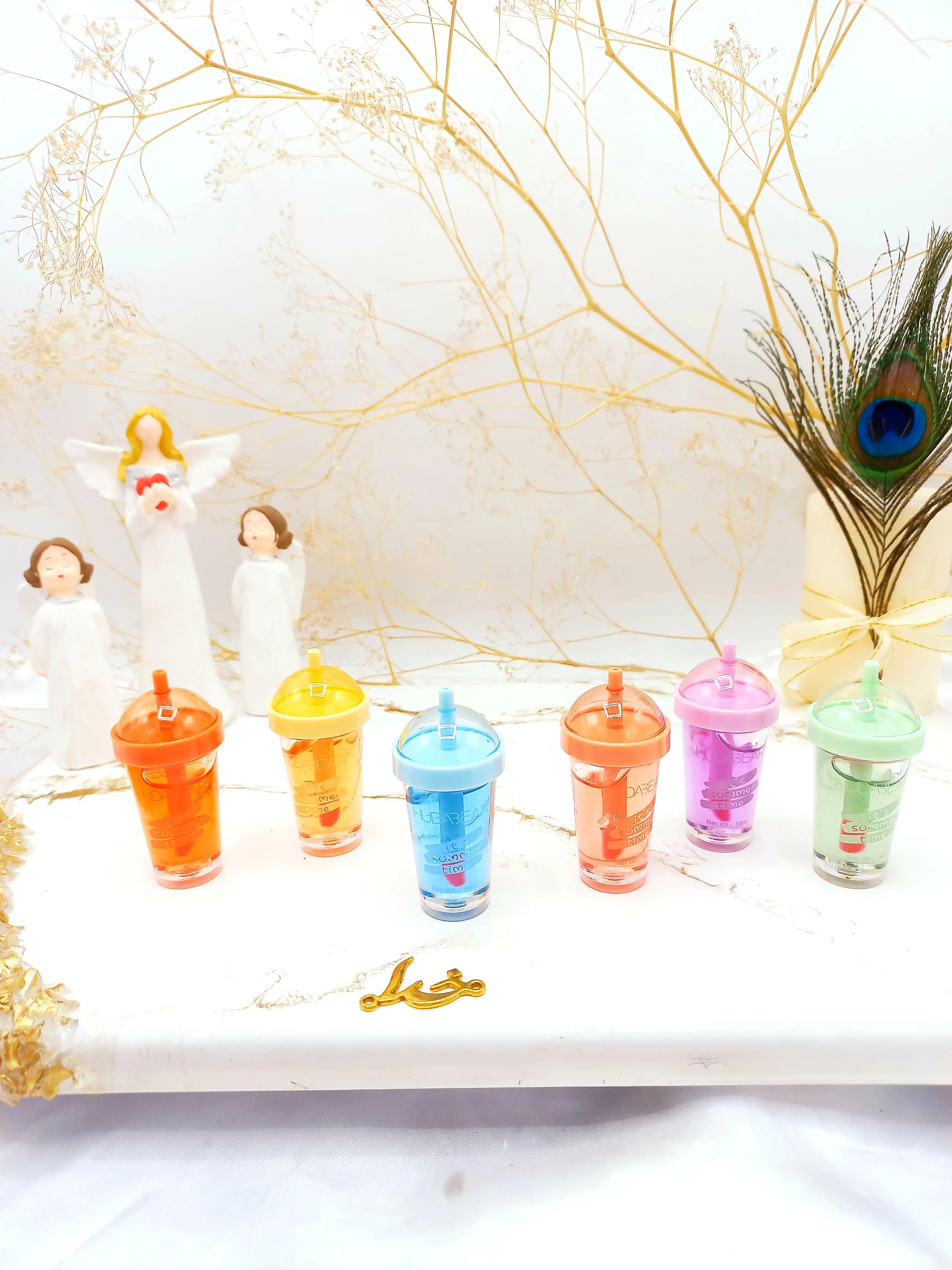 لیپ گلاس نوشابه نی دار هدا بر HUDA BEAR کد 018