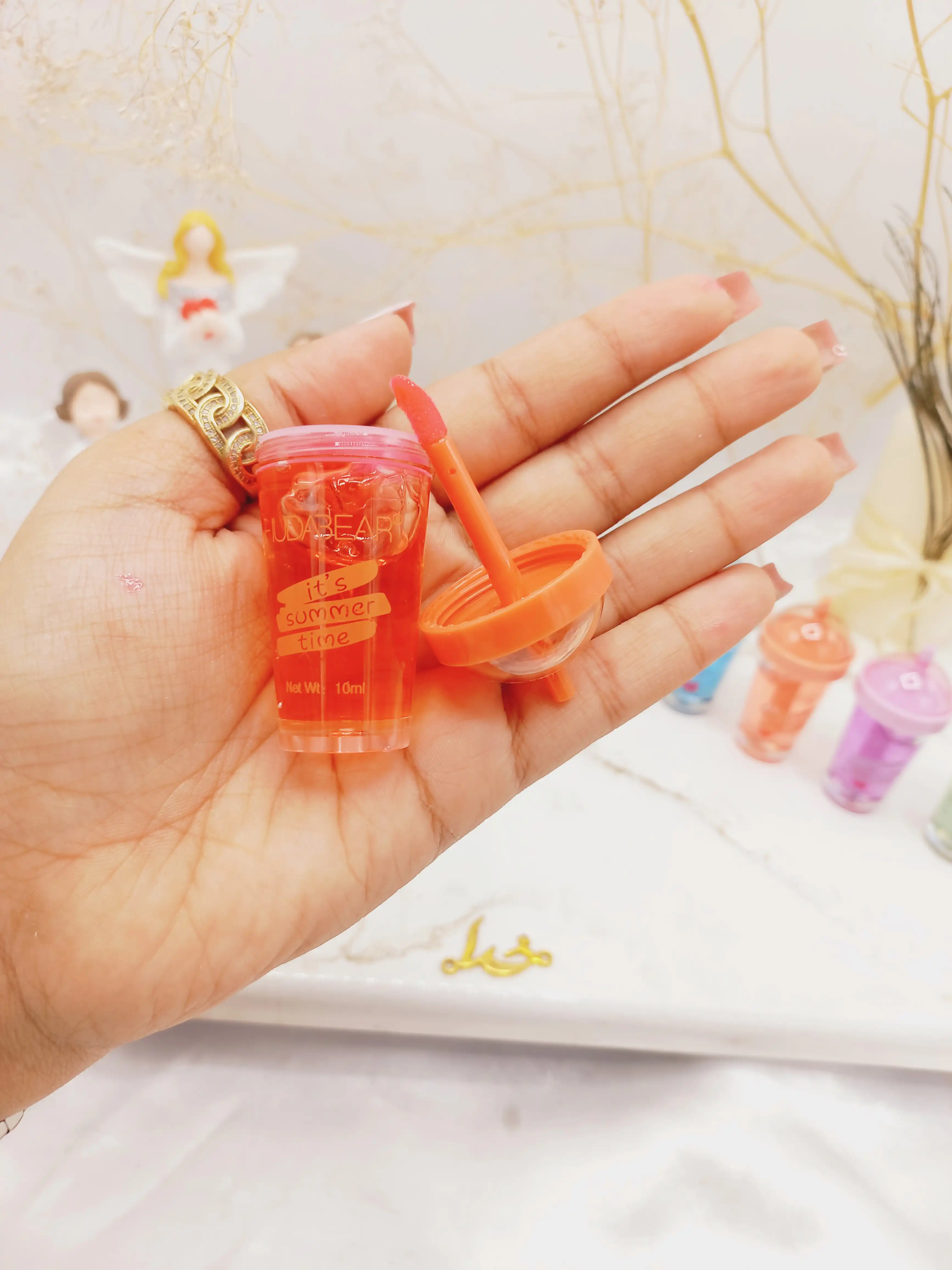 لیپ گلاس نوشابه نی دار هدا بر HUDA BEAR کد 018