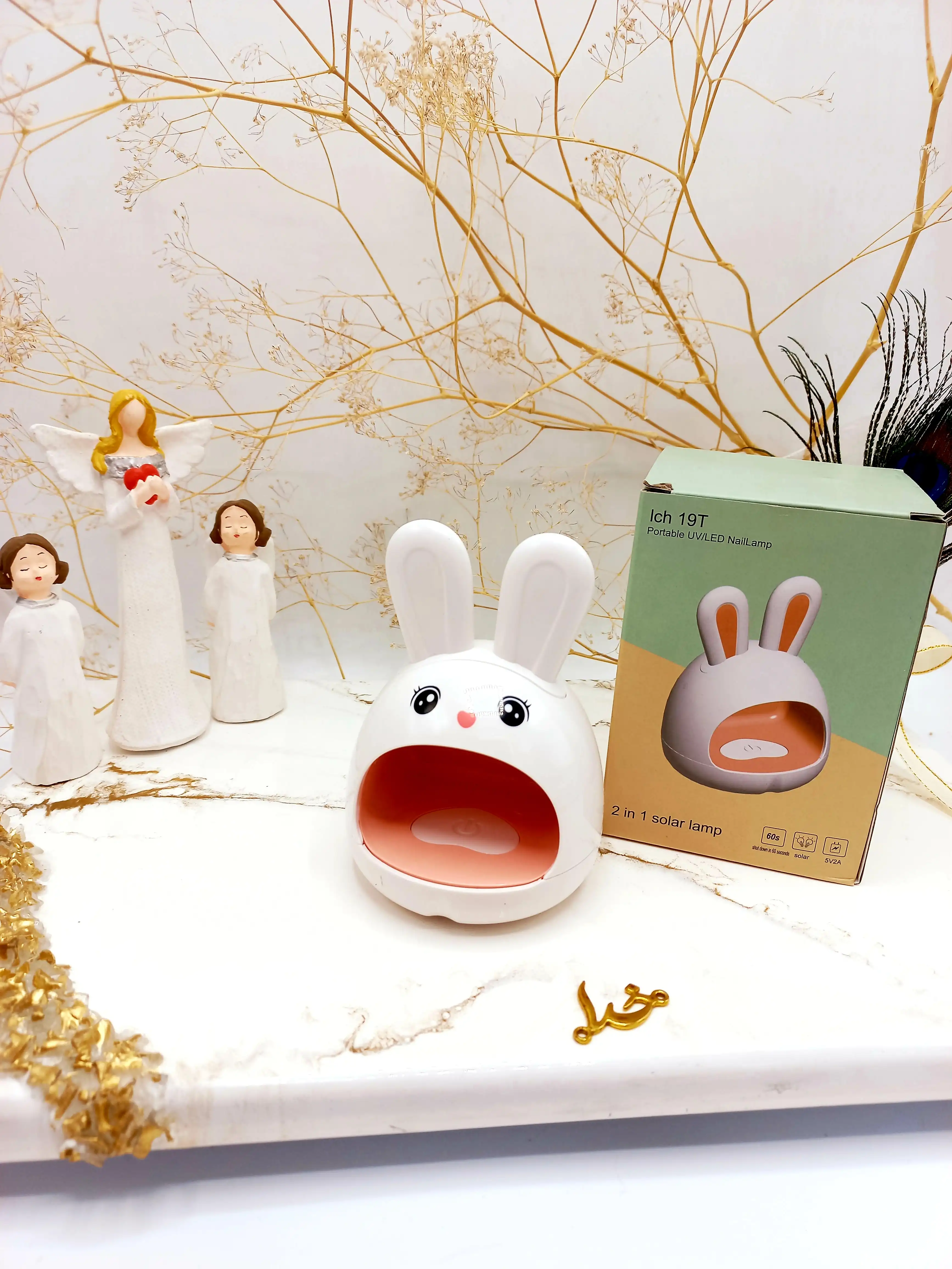 لامپ UV LED ژل لاک ناخن خشک کن طرح خرگوشی