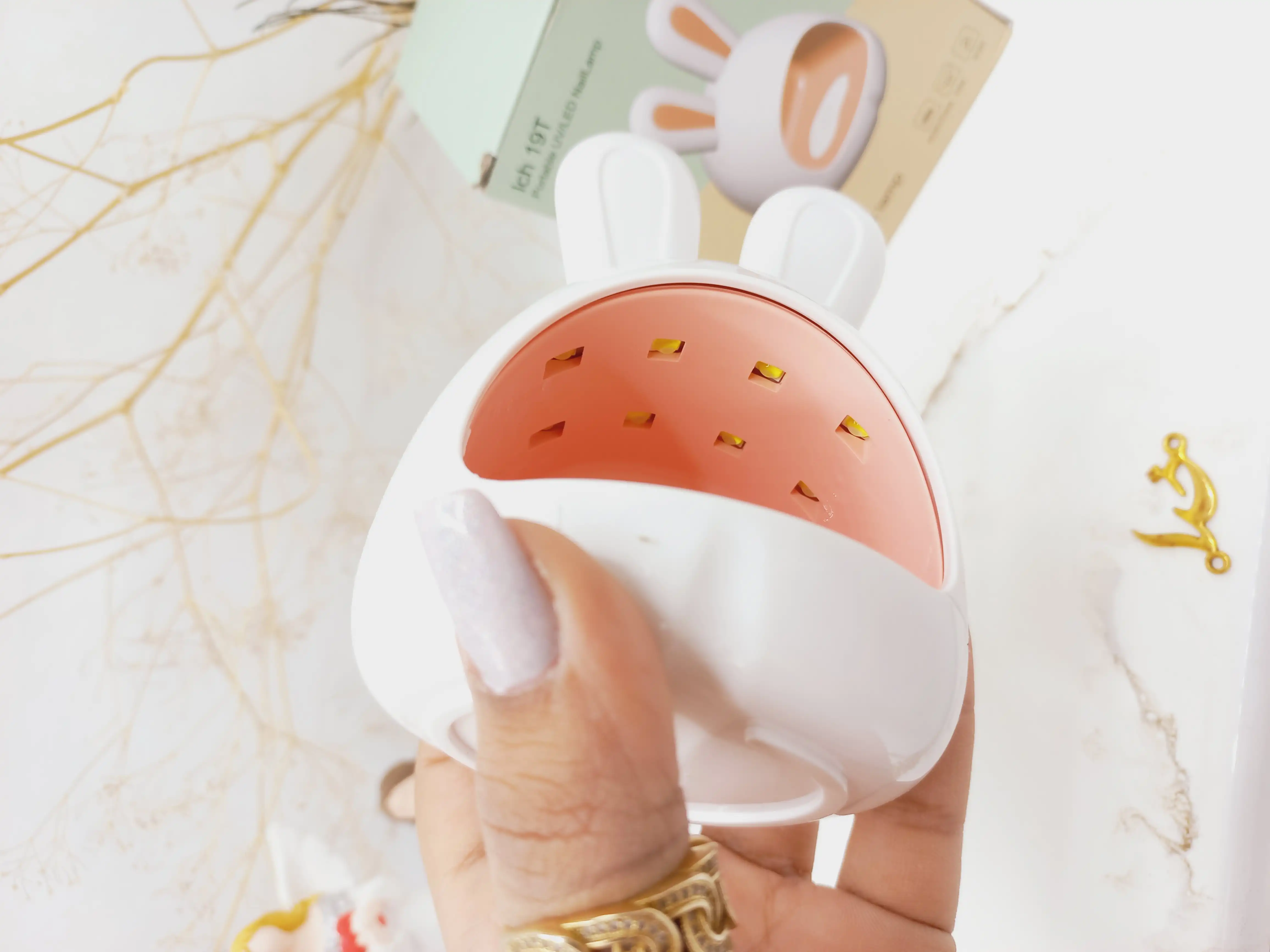 لامپ UV LED ژل لاک ناخن خشک کن طرح خرگوشی