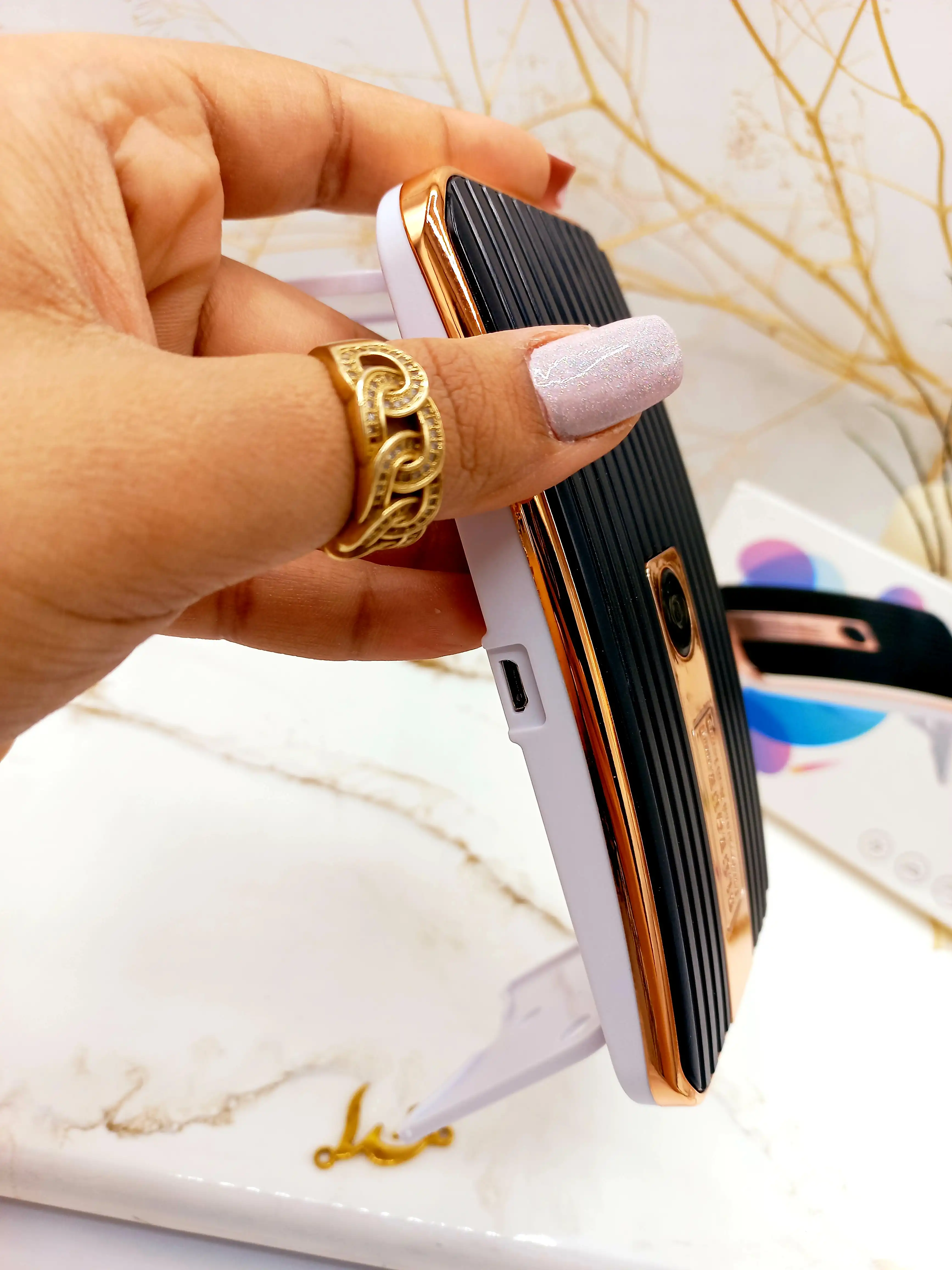 دستگاه یو وی خشک کن لاک ناخن BLUEOUE طرح قاب موبایل