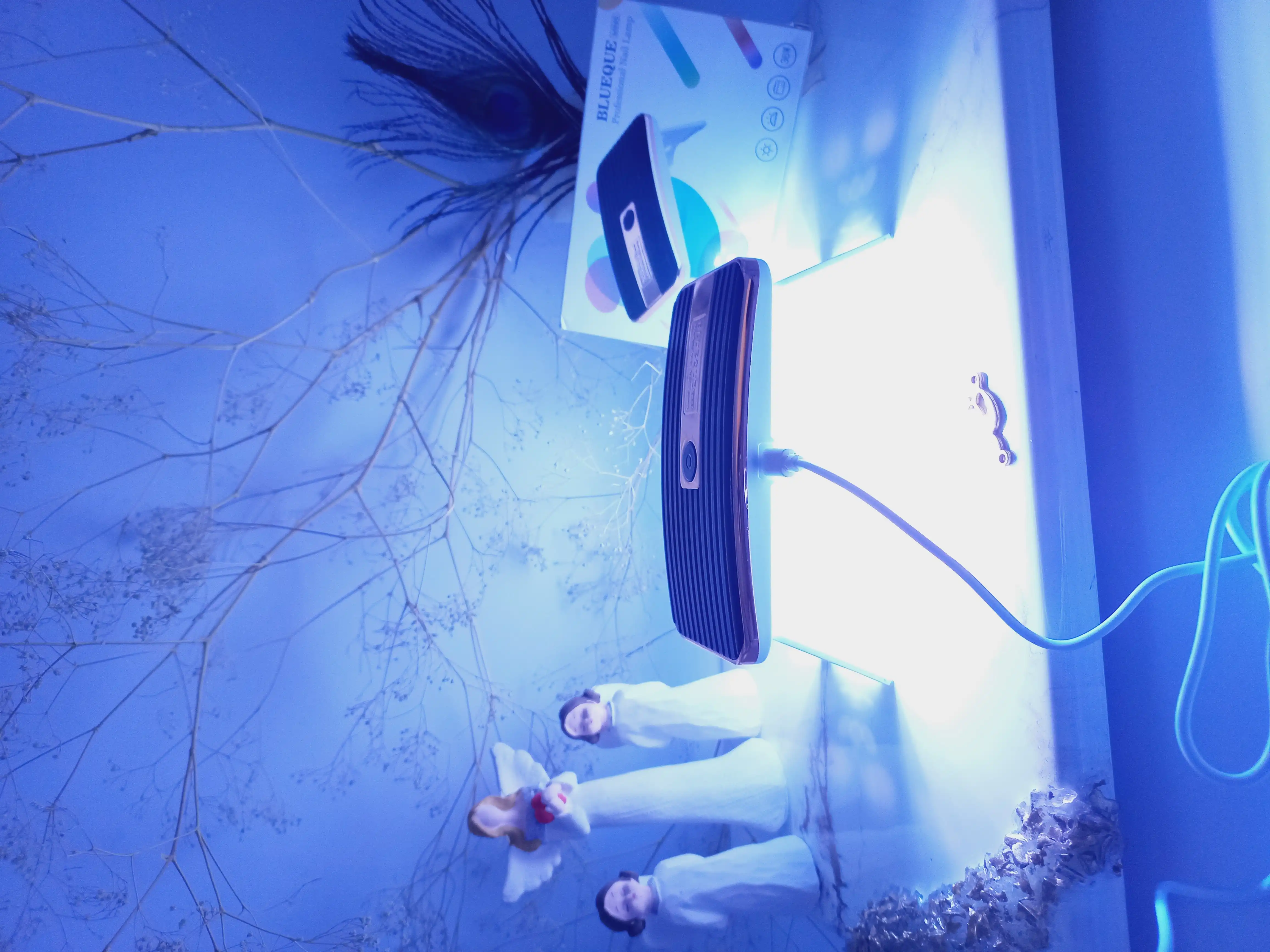 دستگاه یو وی خشک کن لاک ناخن BLUEOUE طرح قاب موبایل