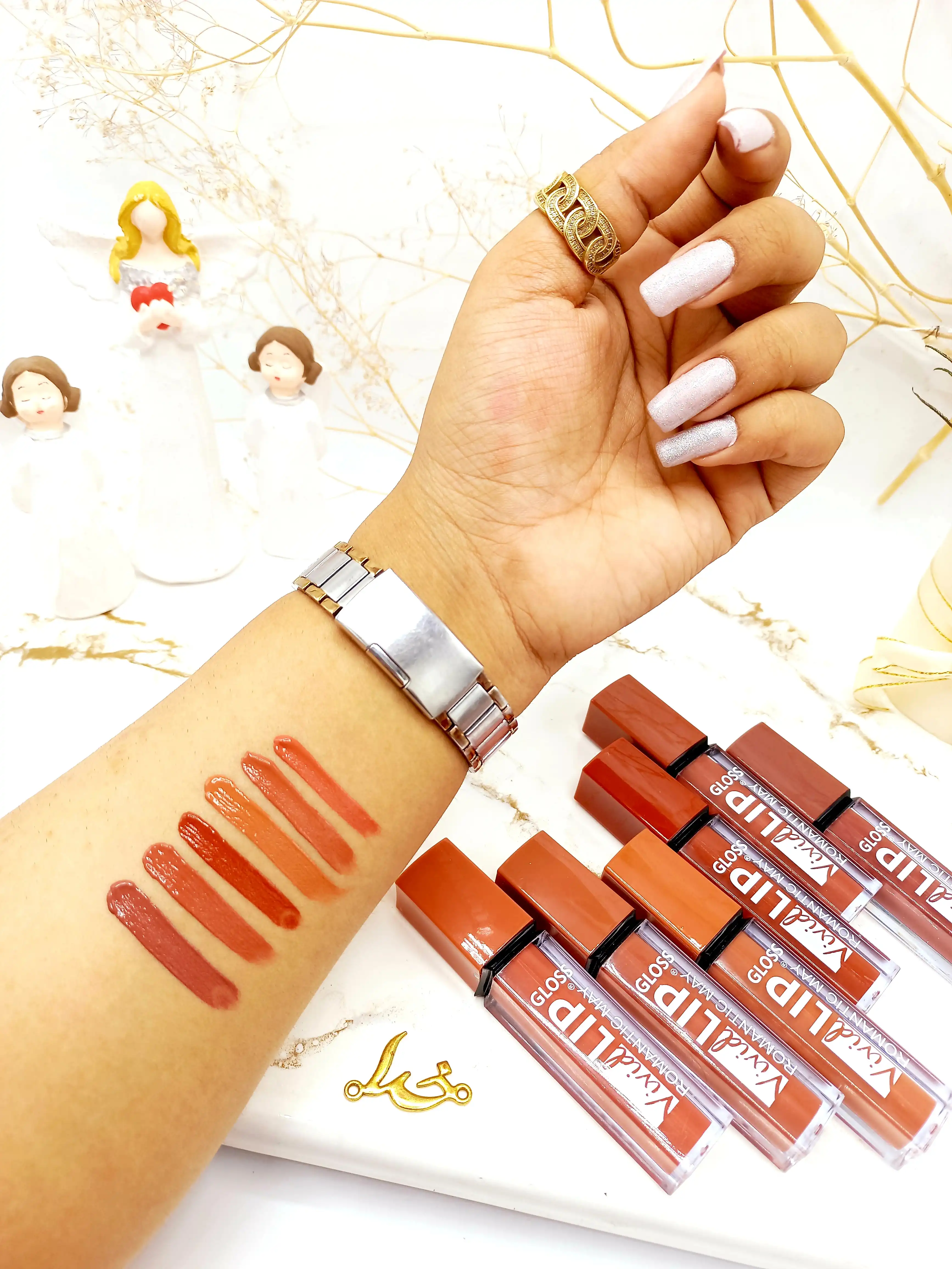 پک 6 تایی رژ مایع پرطرفدار رومانتیک می ROMANTIC MAY کد 757