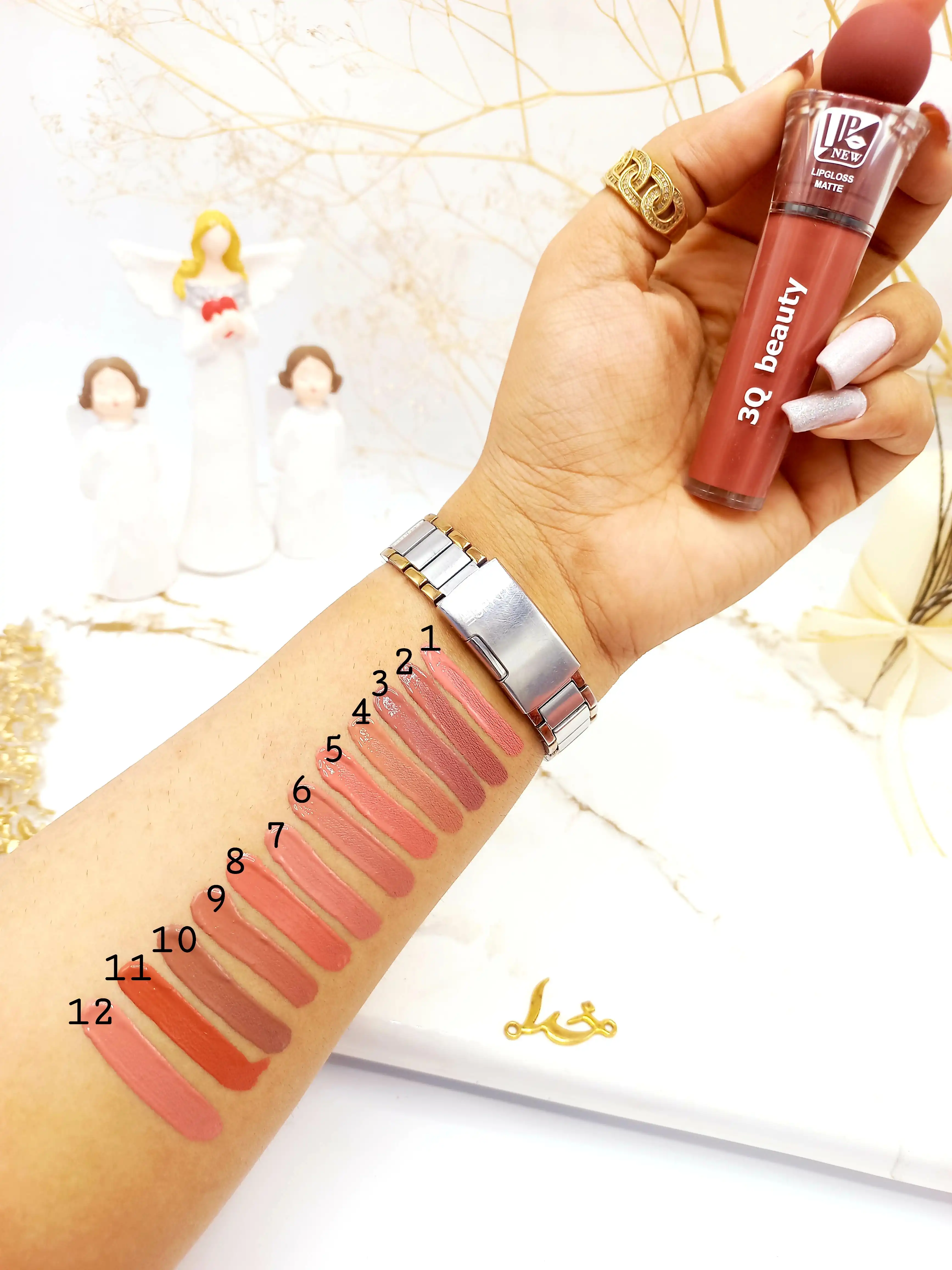 رژ مایع پرطرفدار مات 3Q Beauty کد 100 اماراتی