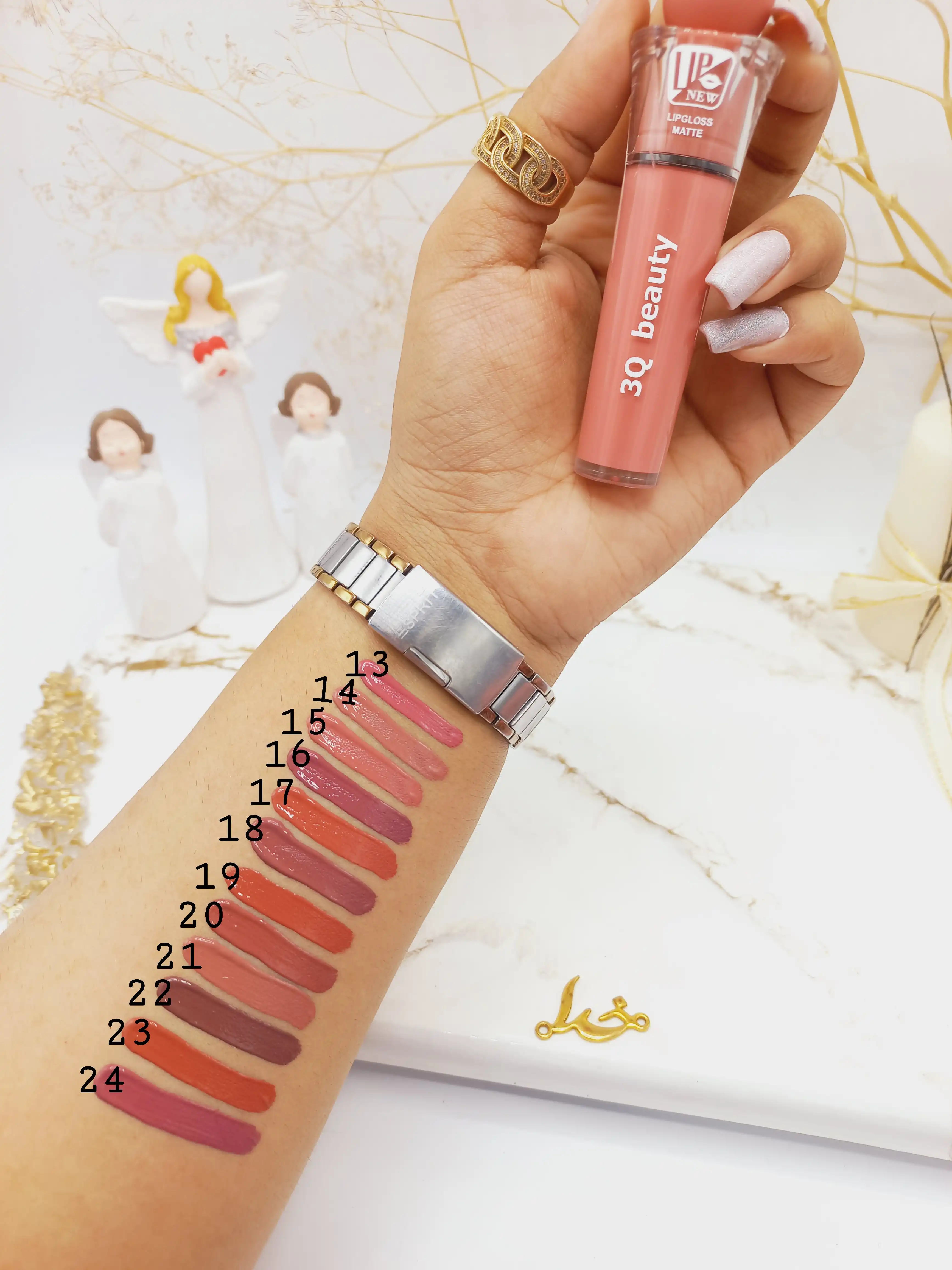 رژ مایع پرطرفدار مات 3Q Beauty کد 100 اماراتی